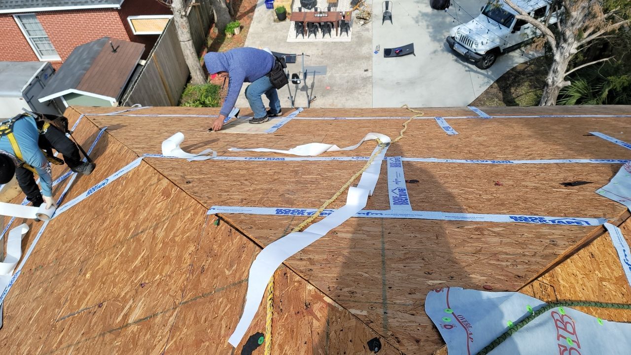 Residential Roofing Installation using Roof Replacement by American Roofing & Construction LLC