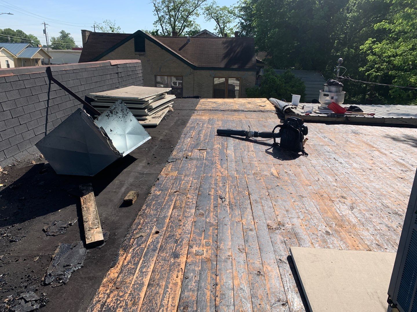 Store Building in Hope by Hostetler Roofing