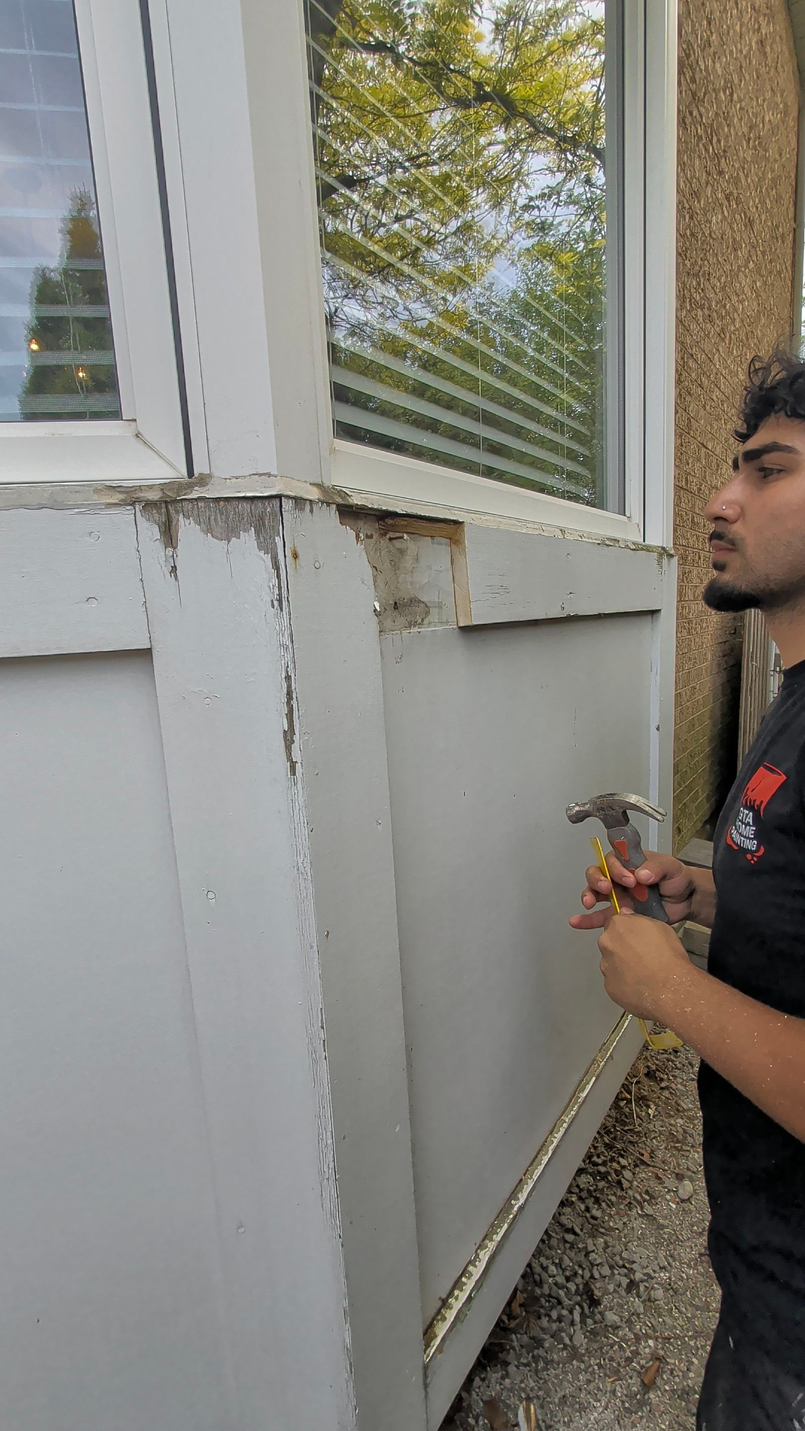 Vaughan Exterior Wood Rot Repair and Window Trim Painting Project by GTA HOME PAINTING
