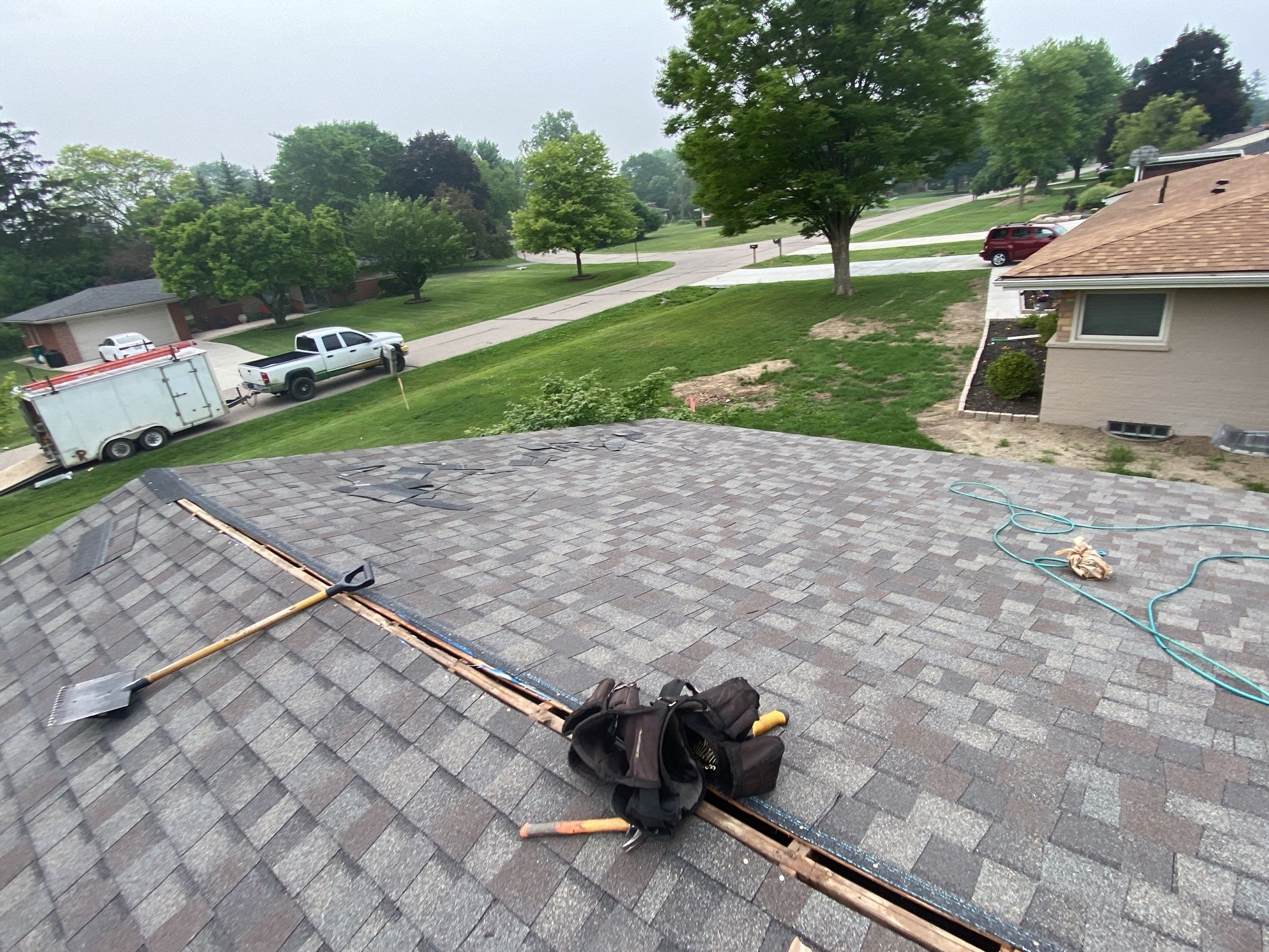 Roof Replacement using CertainTeed Landmark Weathered Wood by 180 Contractors