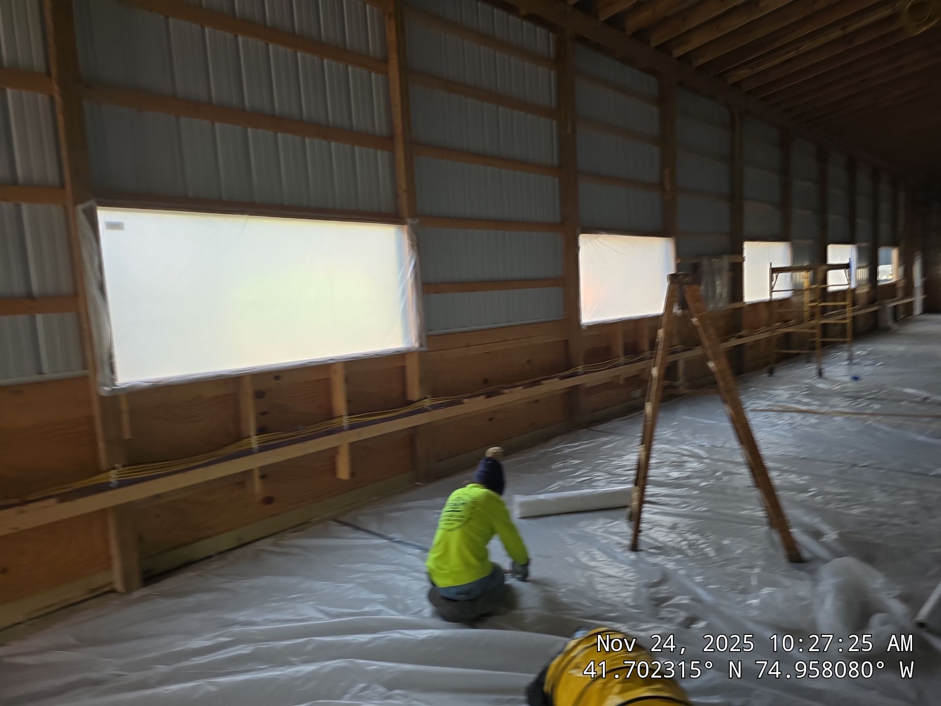 Exterior Walls using Closed-Cell Spray Foam by NYS Foam & Energy