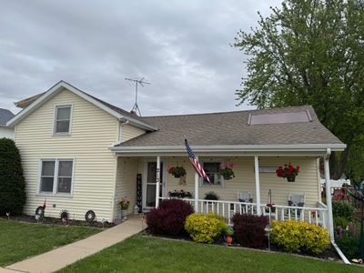Completed gutter protection installation in Lena, IL 61048