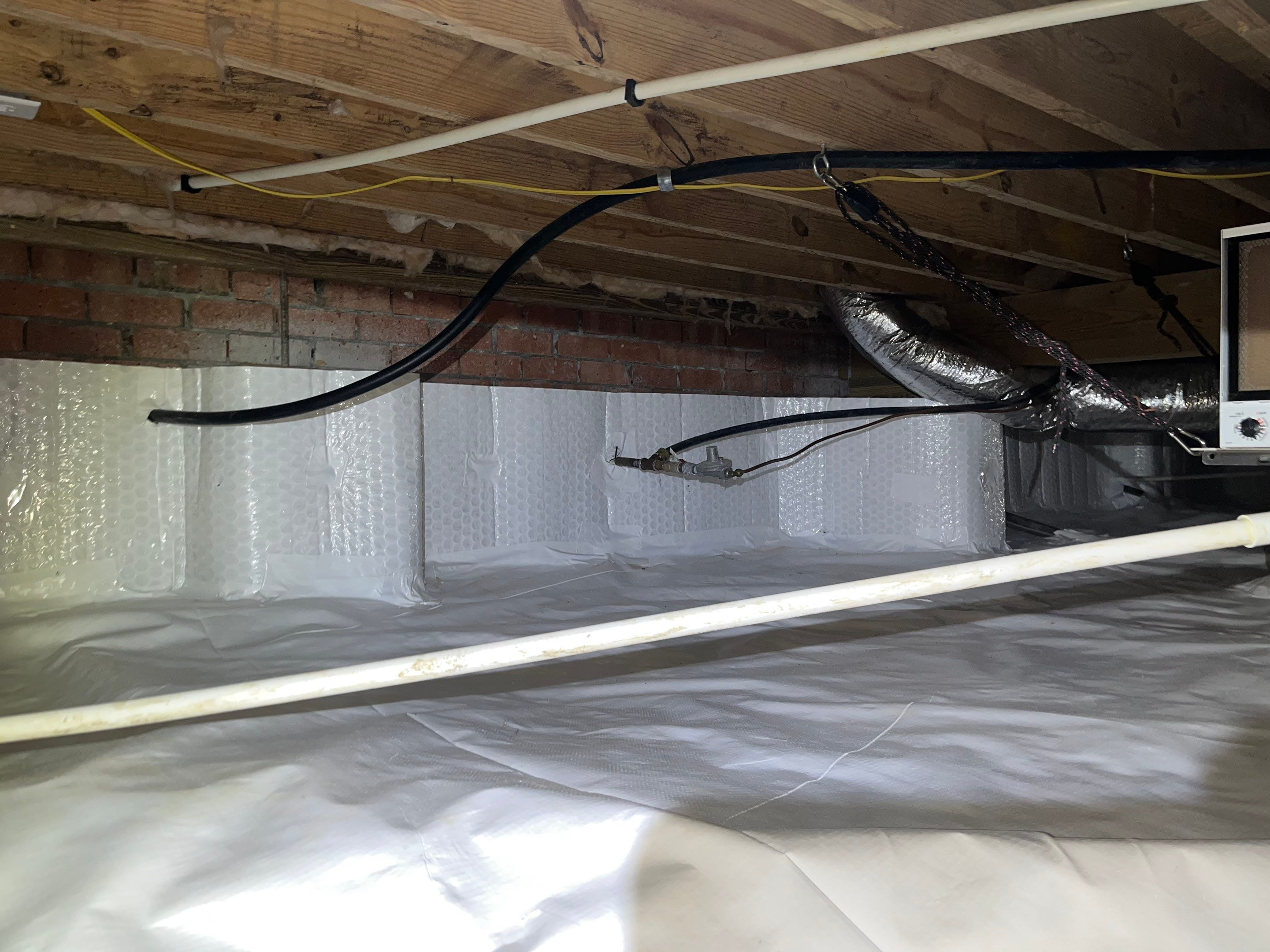 Impact Choice Encapsulation with French Drain and Crawlspace Doors by Impact Crawlspace