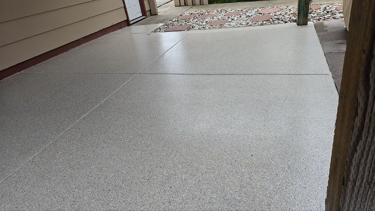 Patio Transformation in Quartzite Hybrid by Croc Coatings, LLC