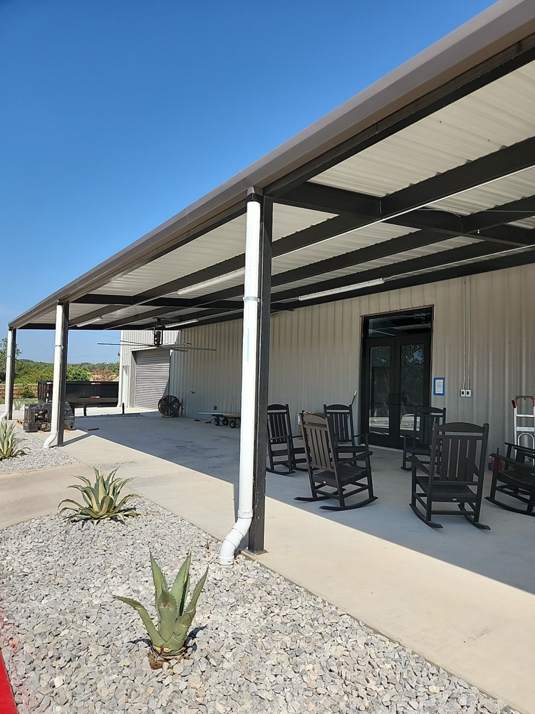 Commercial structure utilizing rainwater harvesting for all its water needs! by Hill Country Rain Water