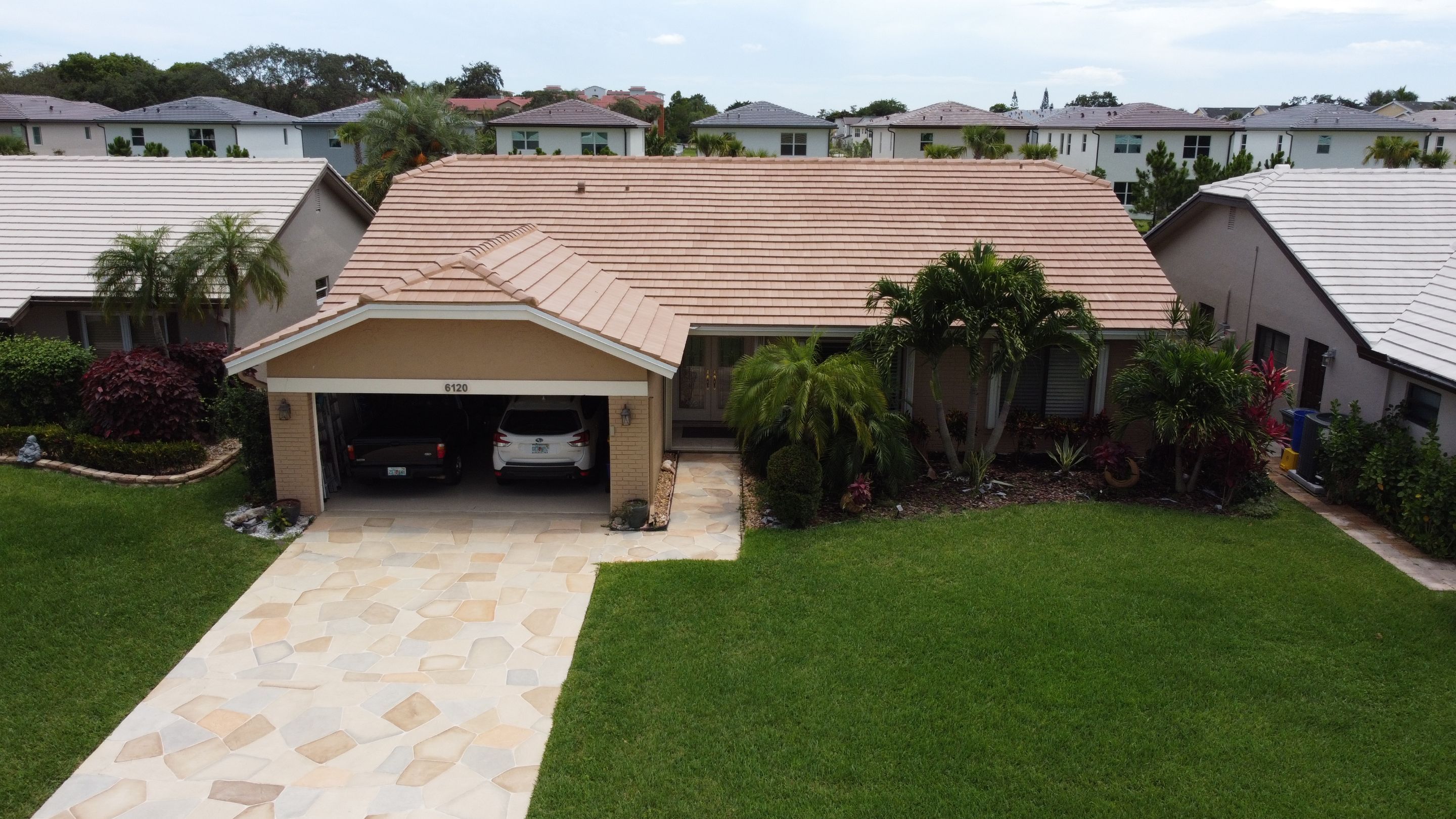 Residential Roofing Installation using Eagle Roofing Tile by BLUES BROTHERS ROOFING