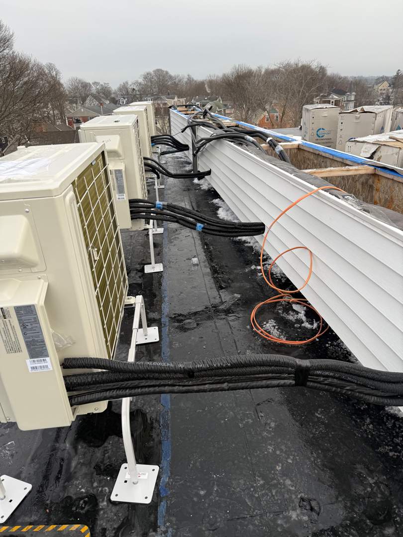 Mini Split Condenser Installation — Beverly, MA. by FAGONE MECHANICAL