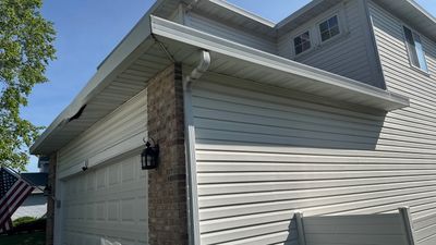 Turtle Shell gutter protection installation in Bartlett, IL 60103, photograph 2