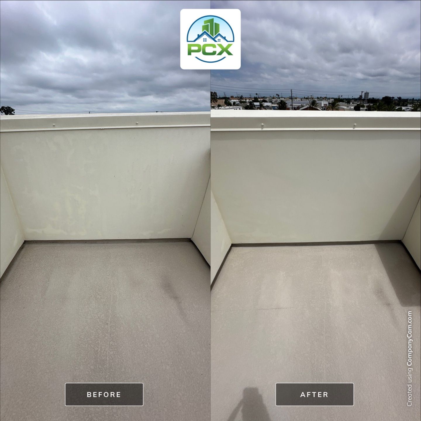 Rooftop lounge and house wash Newport Beach, CA by Property Cleaning Experts, LLC