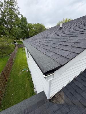 Turtle Shell gutter protection installation in Elburn, IL 60119, photograph 11