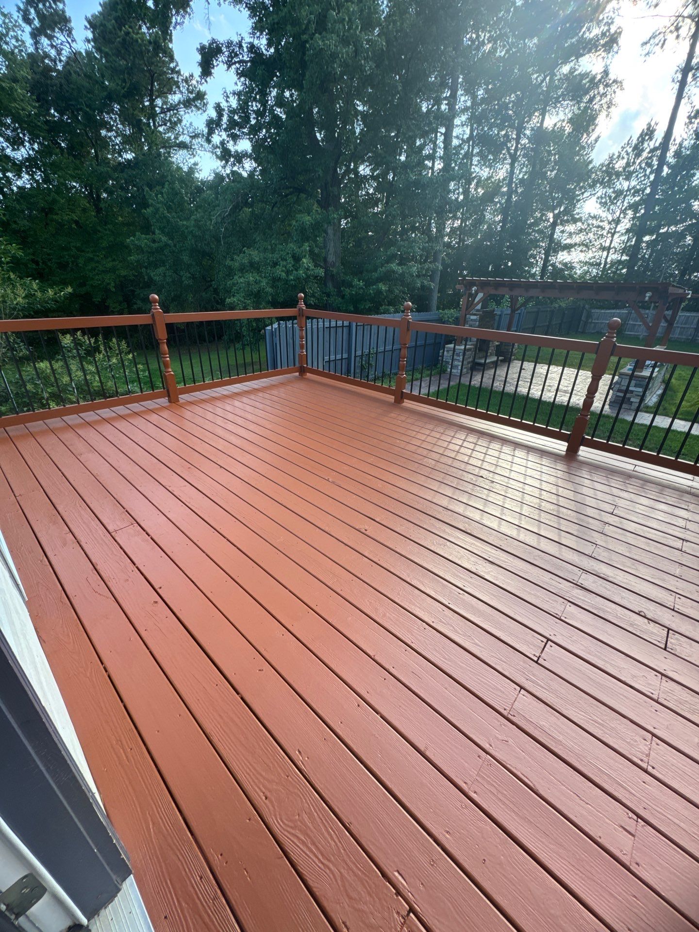 Interior Fresh Coat of paint & Deck stain by GonzalezPainters & Contractors Inc