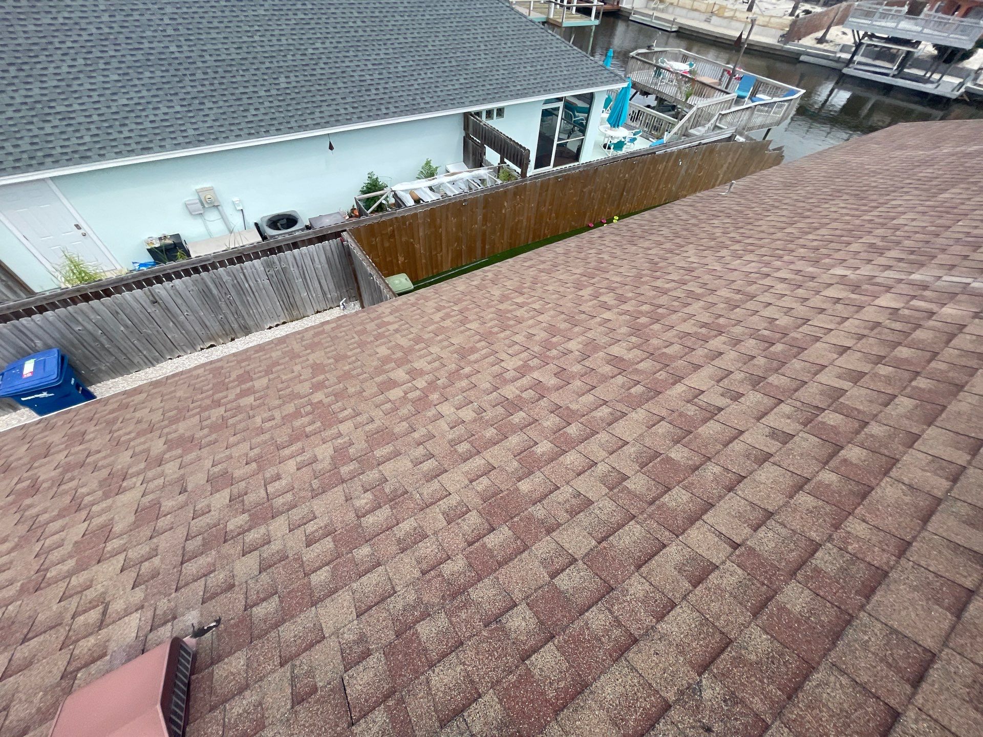 Residential Roofing Installation using GAF HDZ Barkwood by Lighthouse Roofing