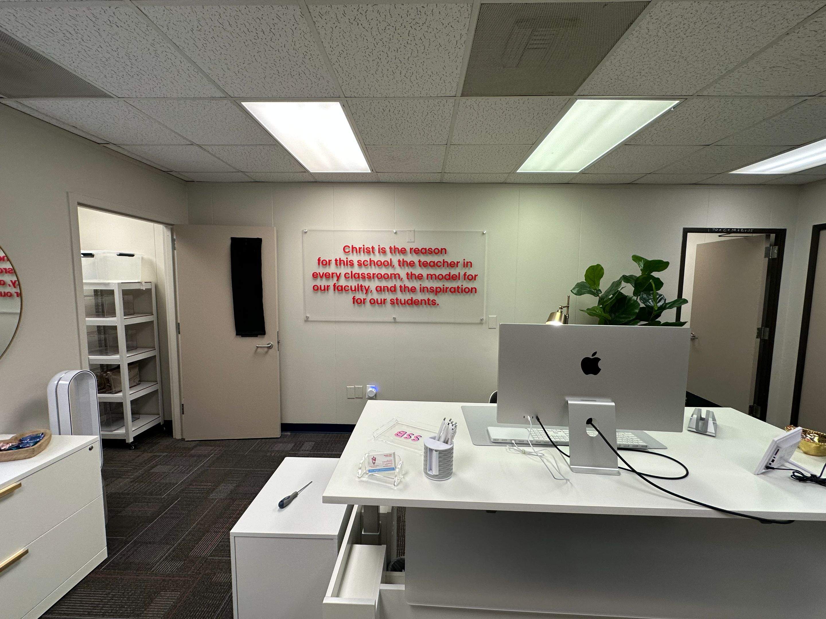 Charlotte Catholic High School - Interior Acrylic & Vinyl Wall Signage by QC Signs and Graphics