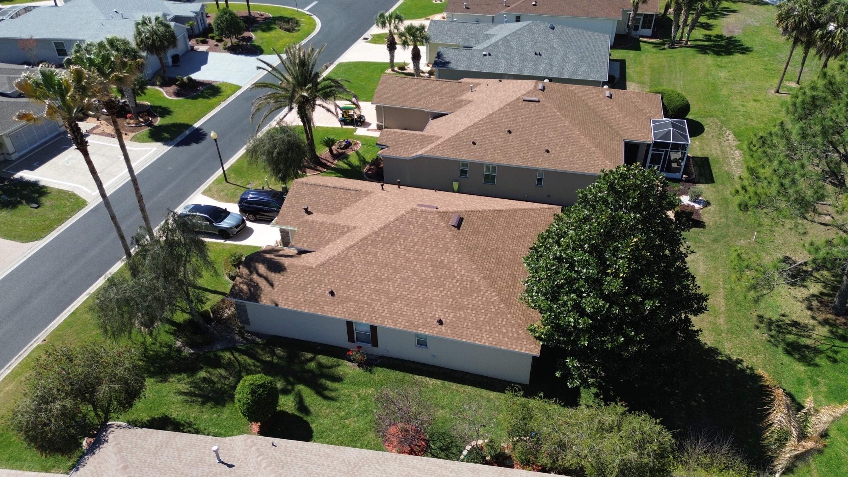 Shingle reroof in Ocala FL by Gold Key Roofing