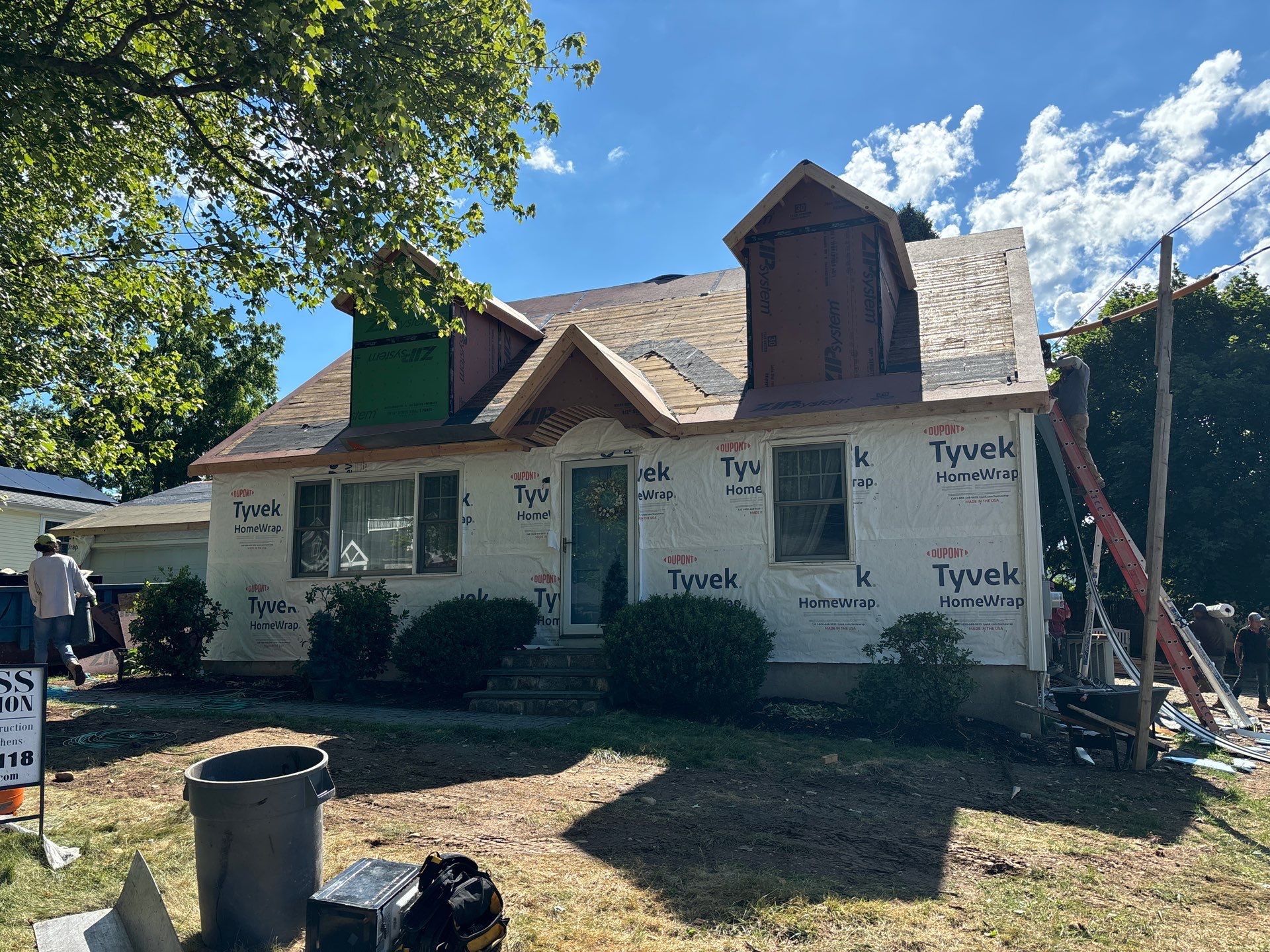 Residential Roofing Installation using Owens Corning TruDefinition Duration AR - Slatestone Gray by A Plus Exterior