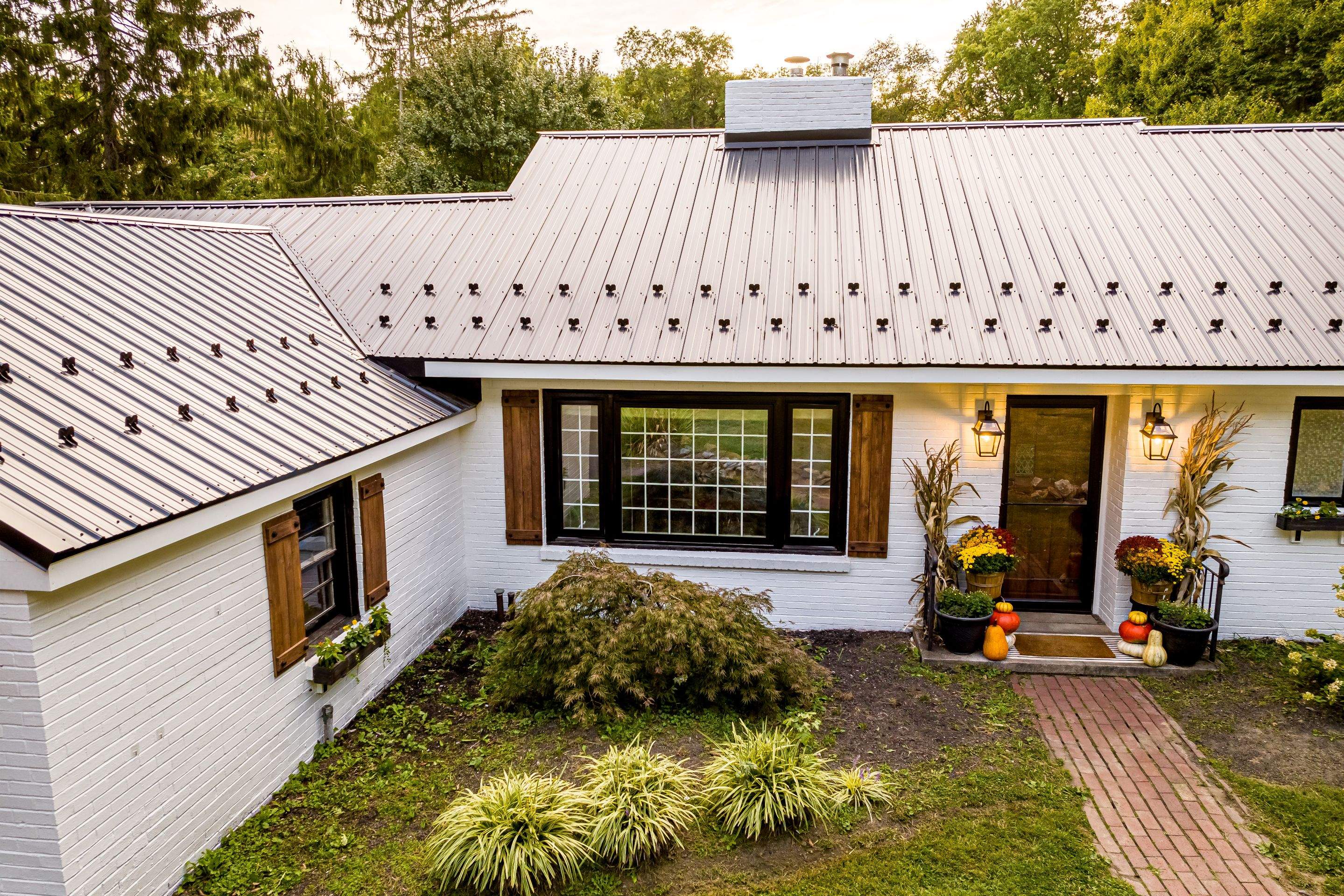 Metal Roof-black by Esh Builders