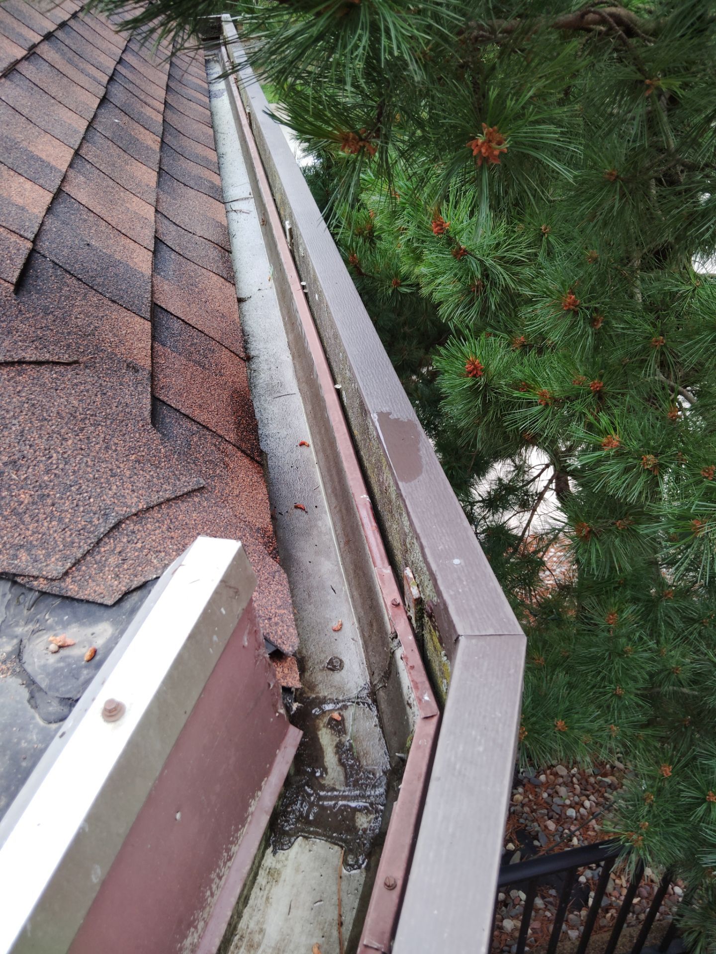 Commercial gutter cleaning La Crosse, WI after photo with clean gutters