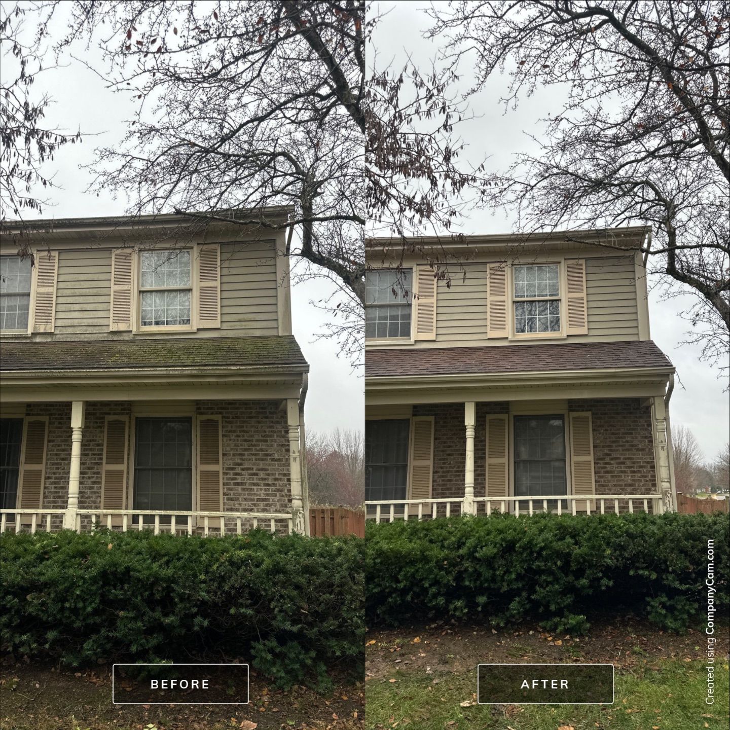 Project in Island Lake by Simmons Power & Soft Washing