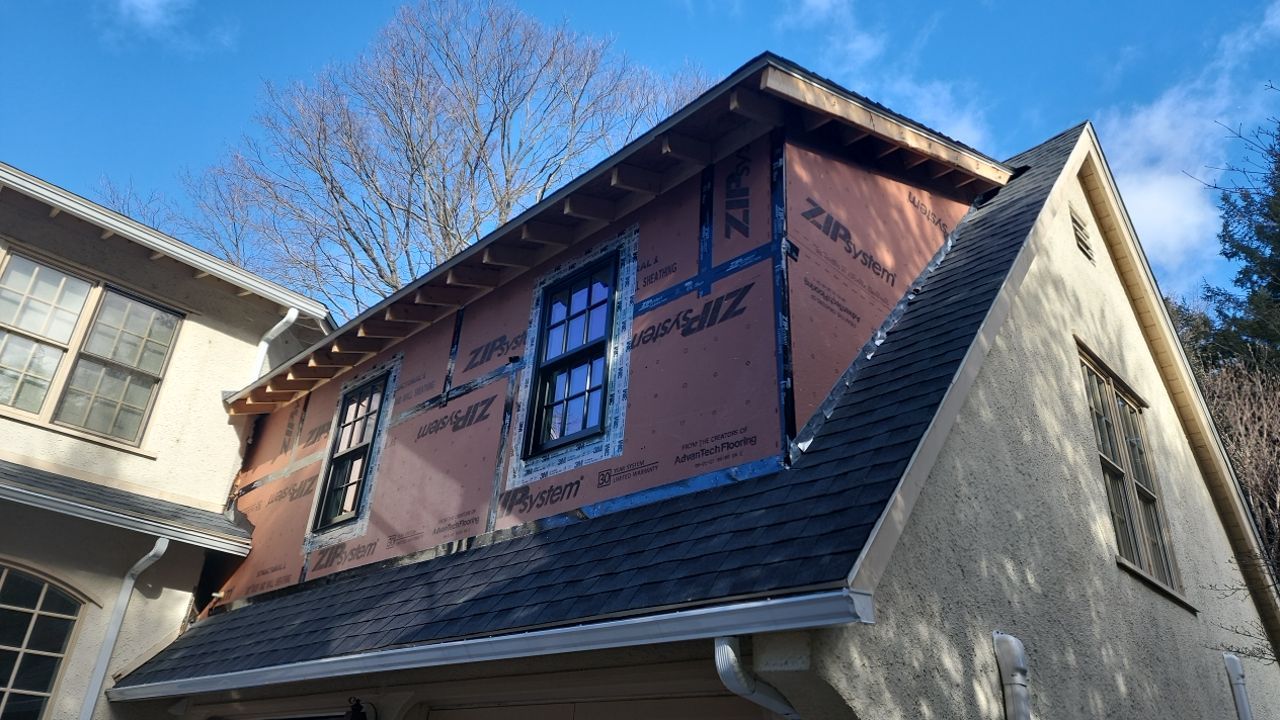 In progress: Exterior renovation in Wellesley MA by UBrothers Construction