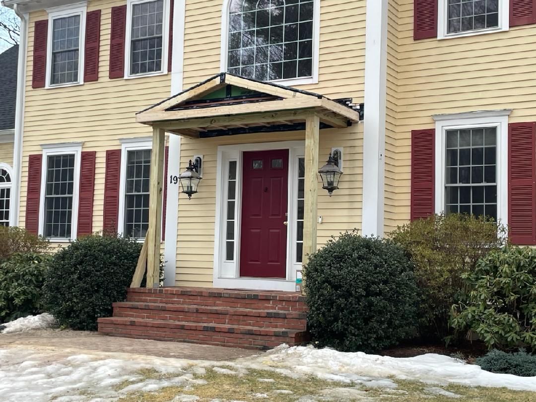 Porch Replacement in Holliston, MA by Master Roof Inc