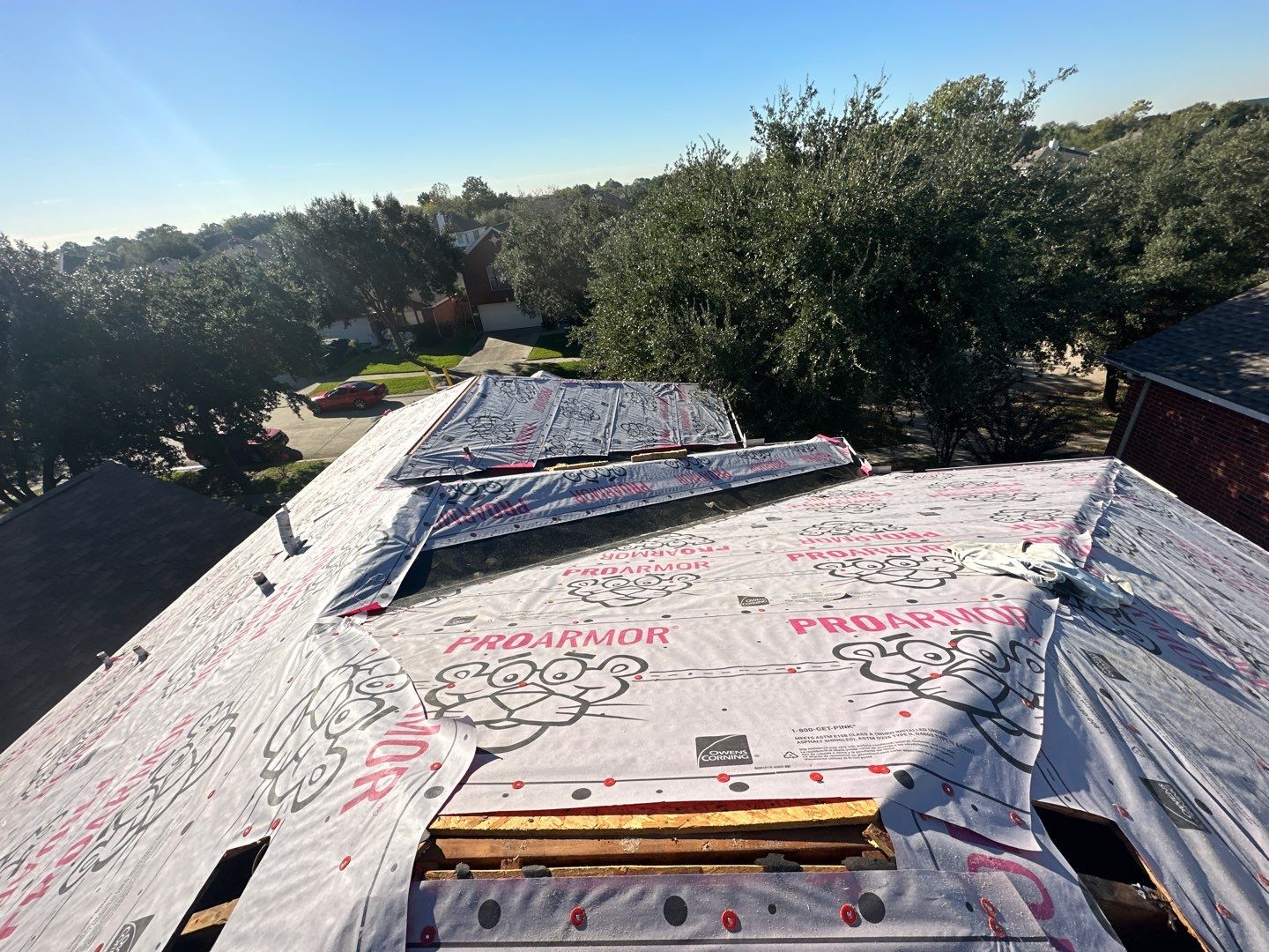 Residential Roofing Installation using Owen's Corning Duration (Lifetime) Shingles by Roof Repair Company
