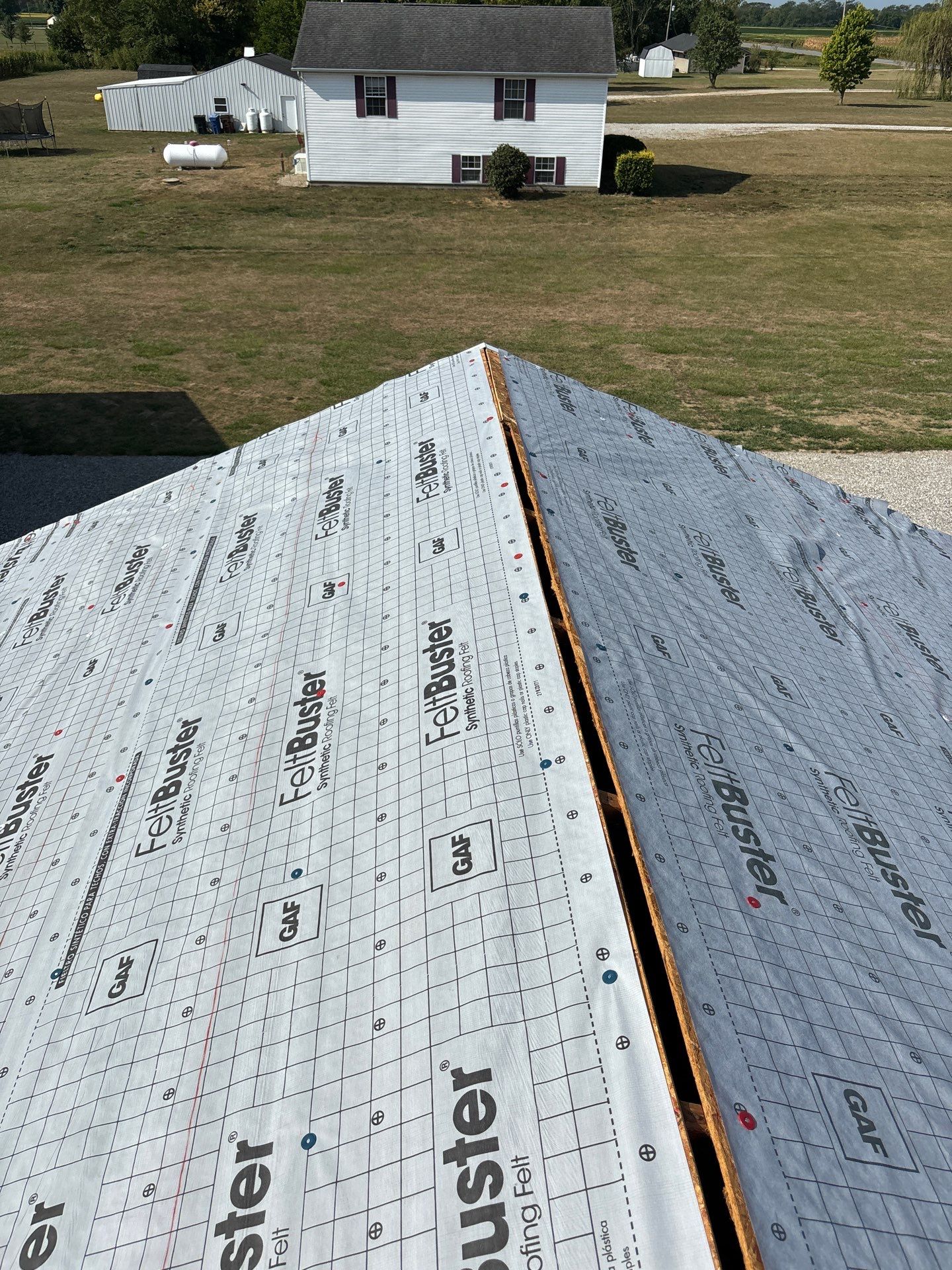 Residential Roofing Installation using Timberline HDZ Shingles - Hickory by RoofX 