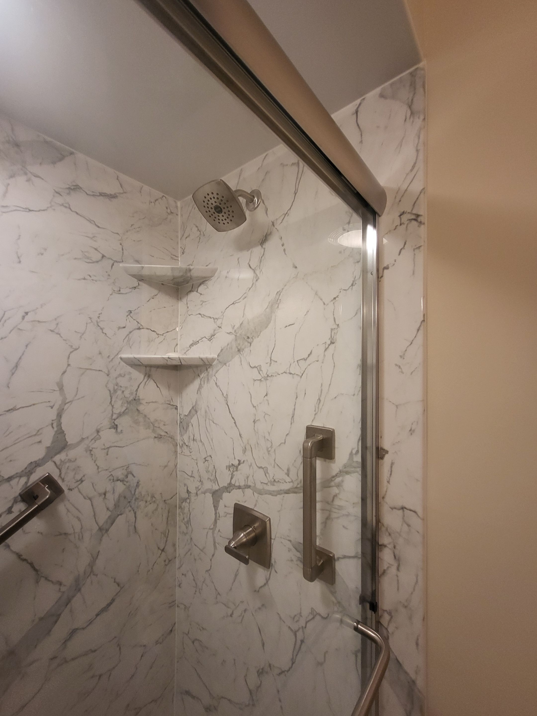 Tub to Walk-In Shower Conversion in Pittsfield, MA  by Yankee Home Improvement