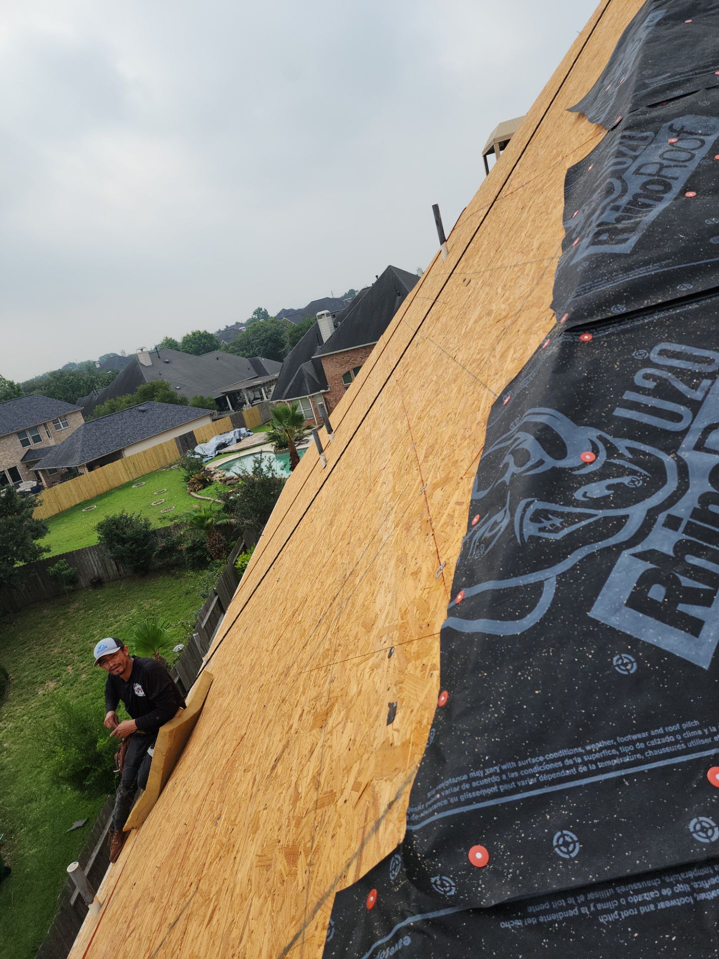 Residential Roofing Installation using Owen's Corning Duration (Lifetime) Shingles by Roof Repair Company