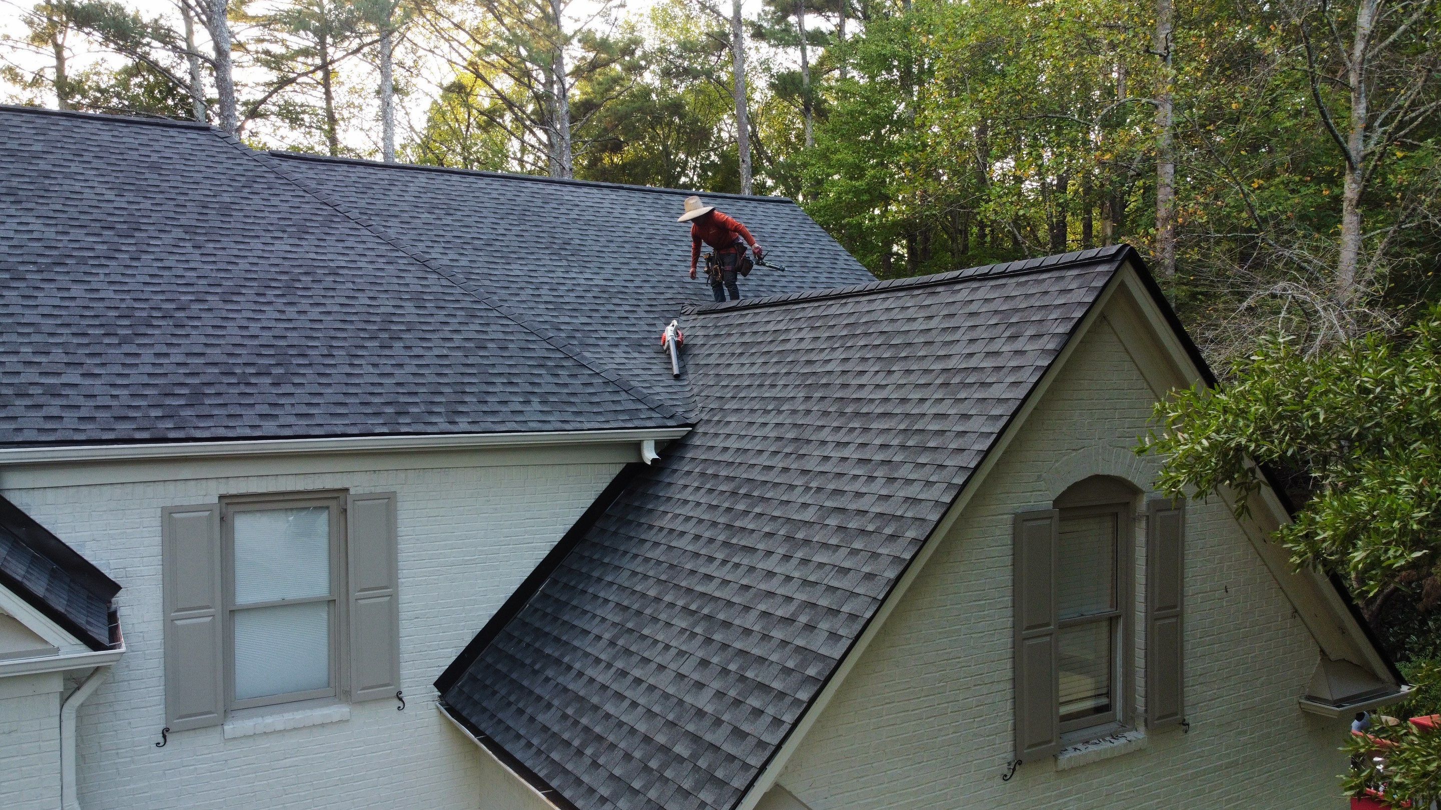Alpharetta, GA Roof Replacement GAF Timberline HDZ Charcoal by Reset Roofing