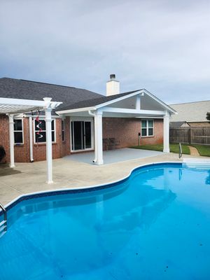 Poolside Cathedral Patio Cover