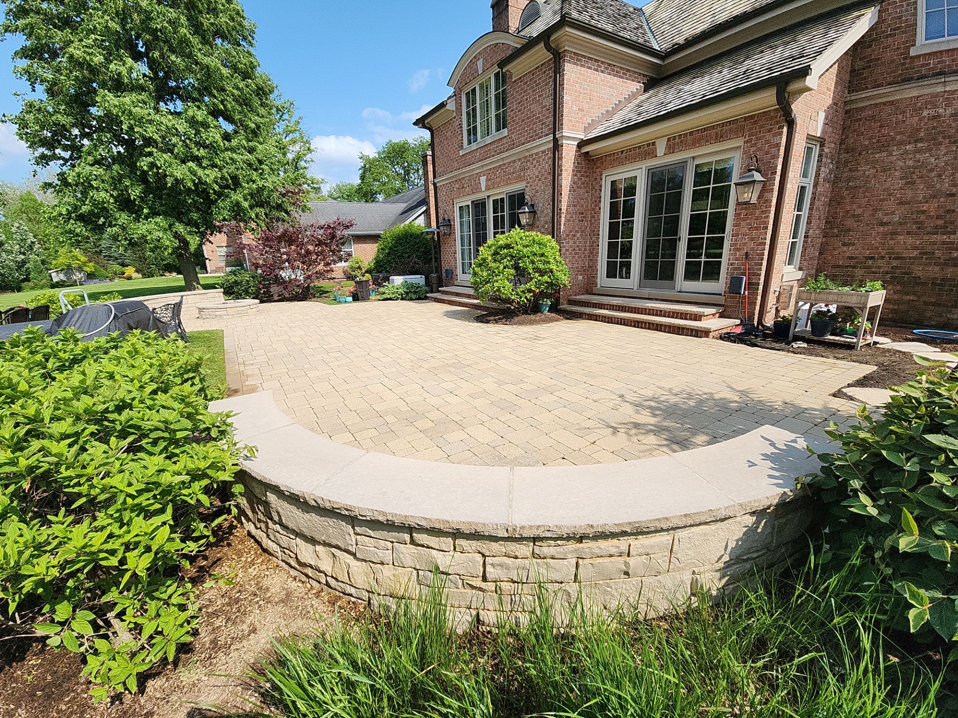 Brick paver repair, cleaning sanding and sealing by Northern Power Washing LLC.