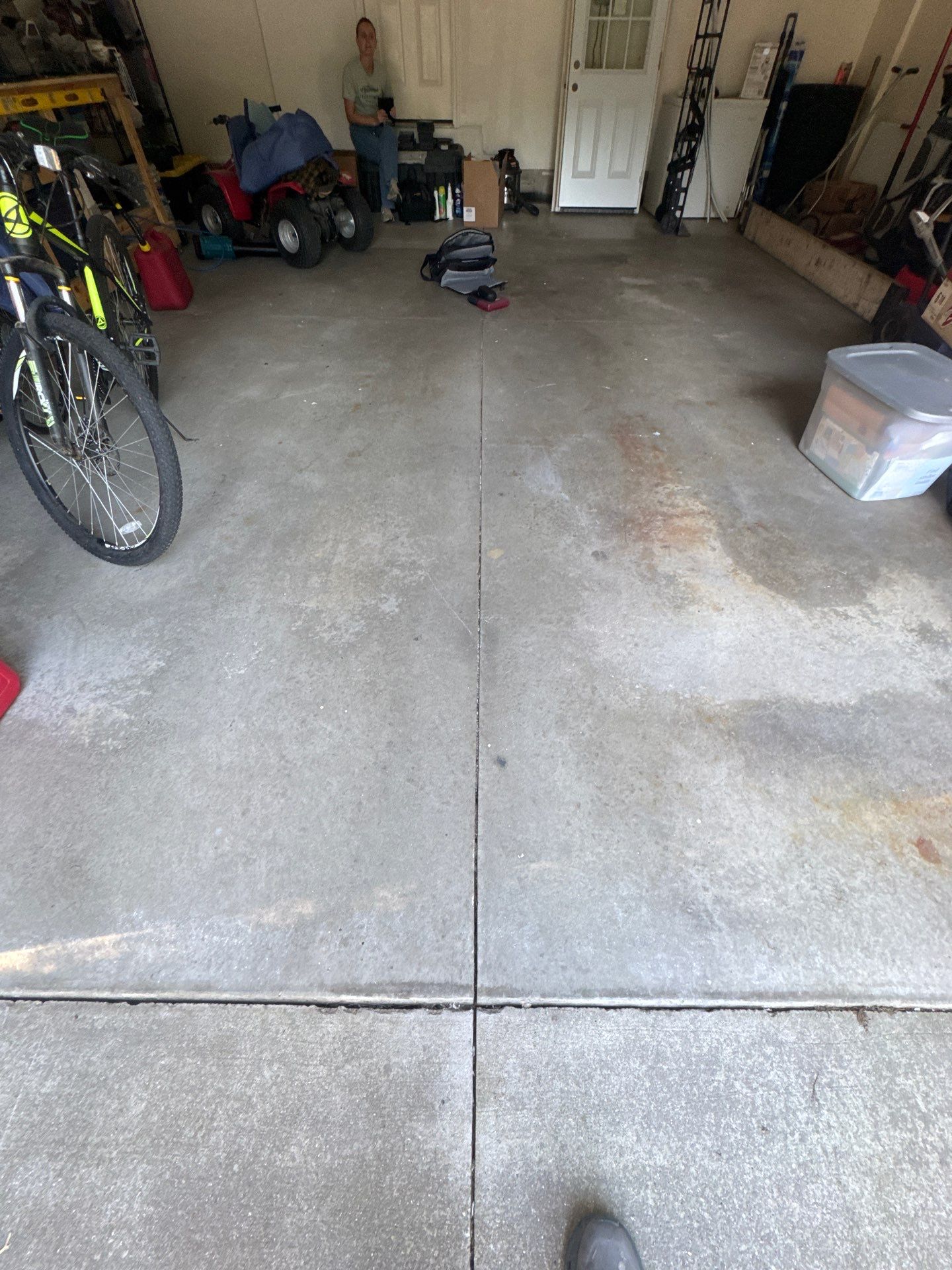 Custom Epoxy Flake Garage Floor Installation in Montague by Gordon Painting