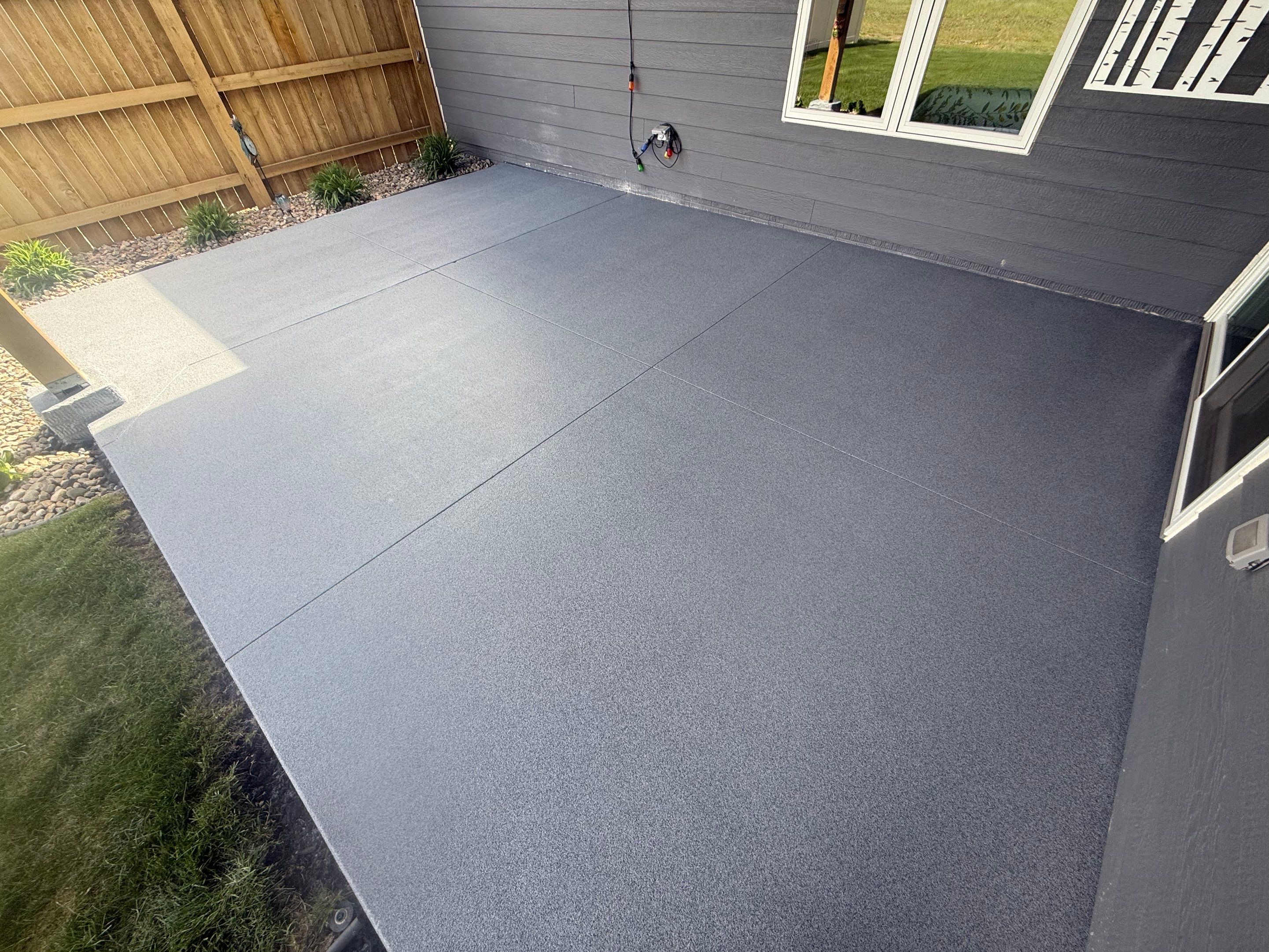 Decorative Flake Concrete Coating for Sioux Falls Porch and Patio by Select Painting, Coatings & Garage Cabinets