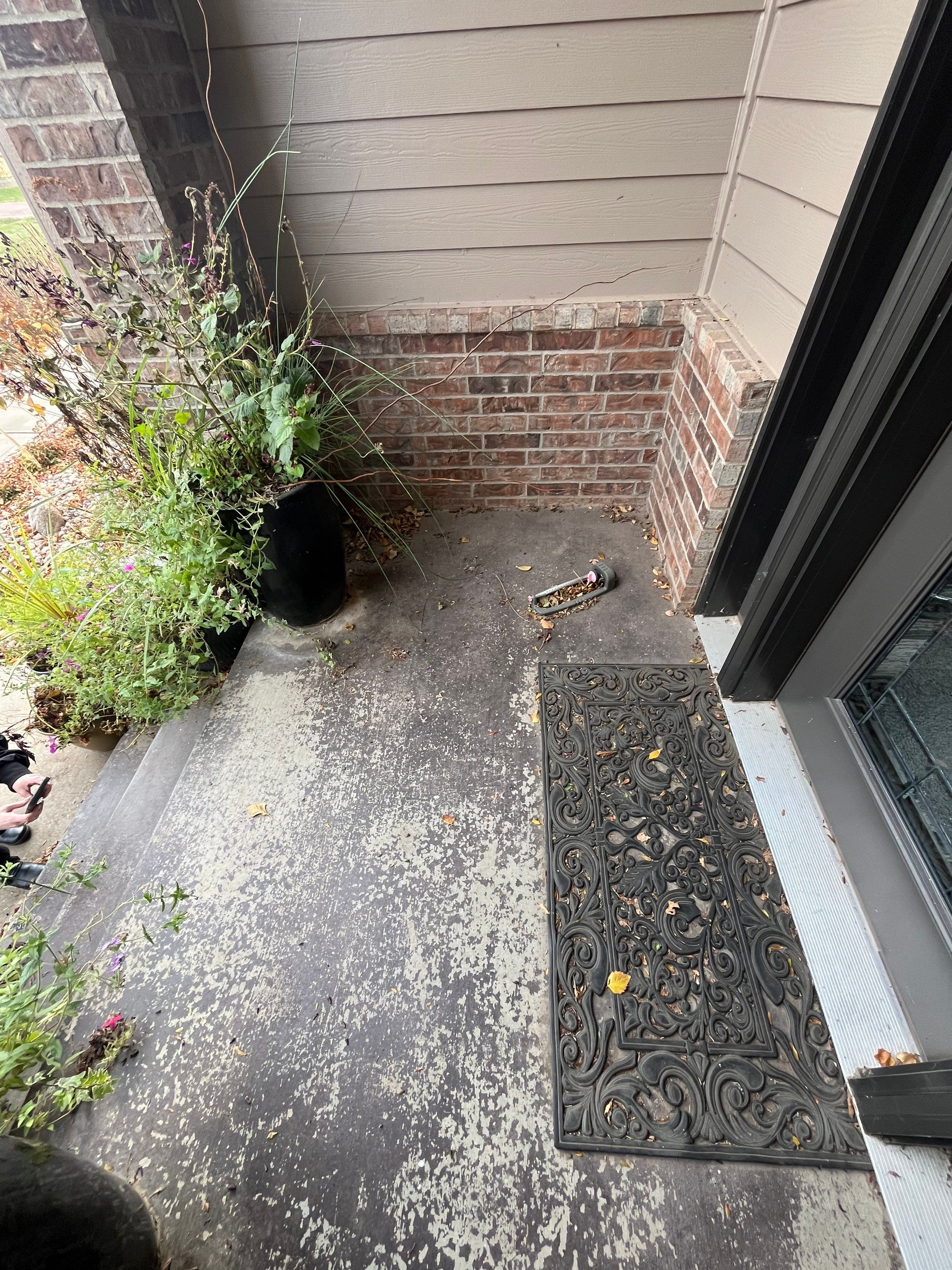 Front Porch Concrete Coating and Restoration in Harrisburg by Select Painting, Coatings & Garage Cabinets
