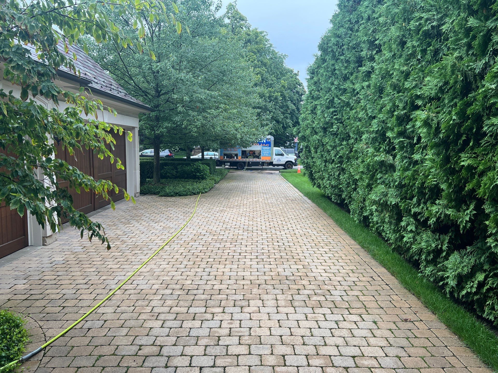 Brick paver clean, sand and seal.  using Surebond SB-1300 by Northern Power Washing LLC.