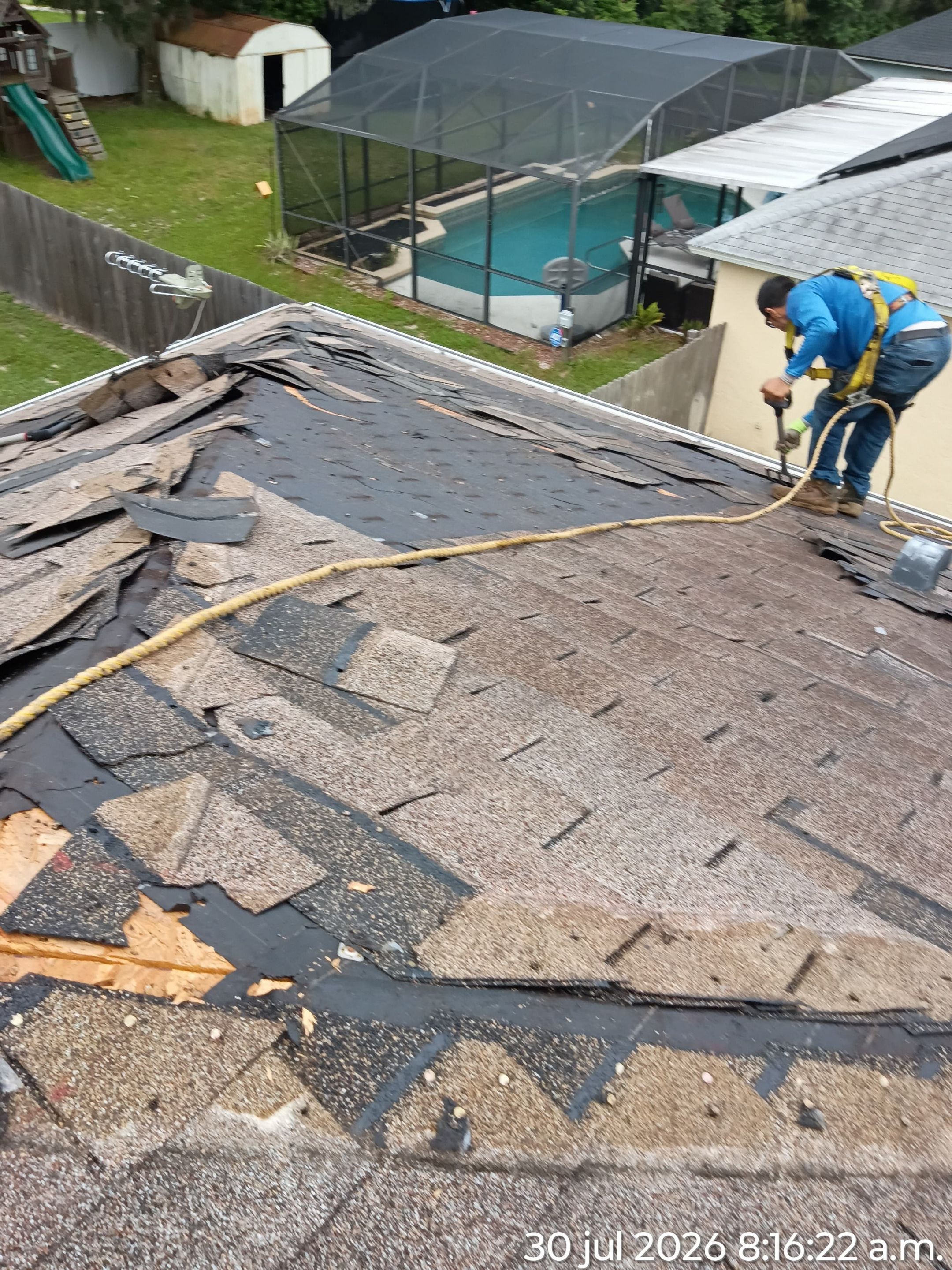 Atlas Pinnacle Pristine Oyster Shell Roof Installation in DeLand by Pinnacle Roofing Group