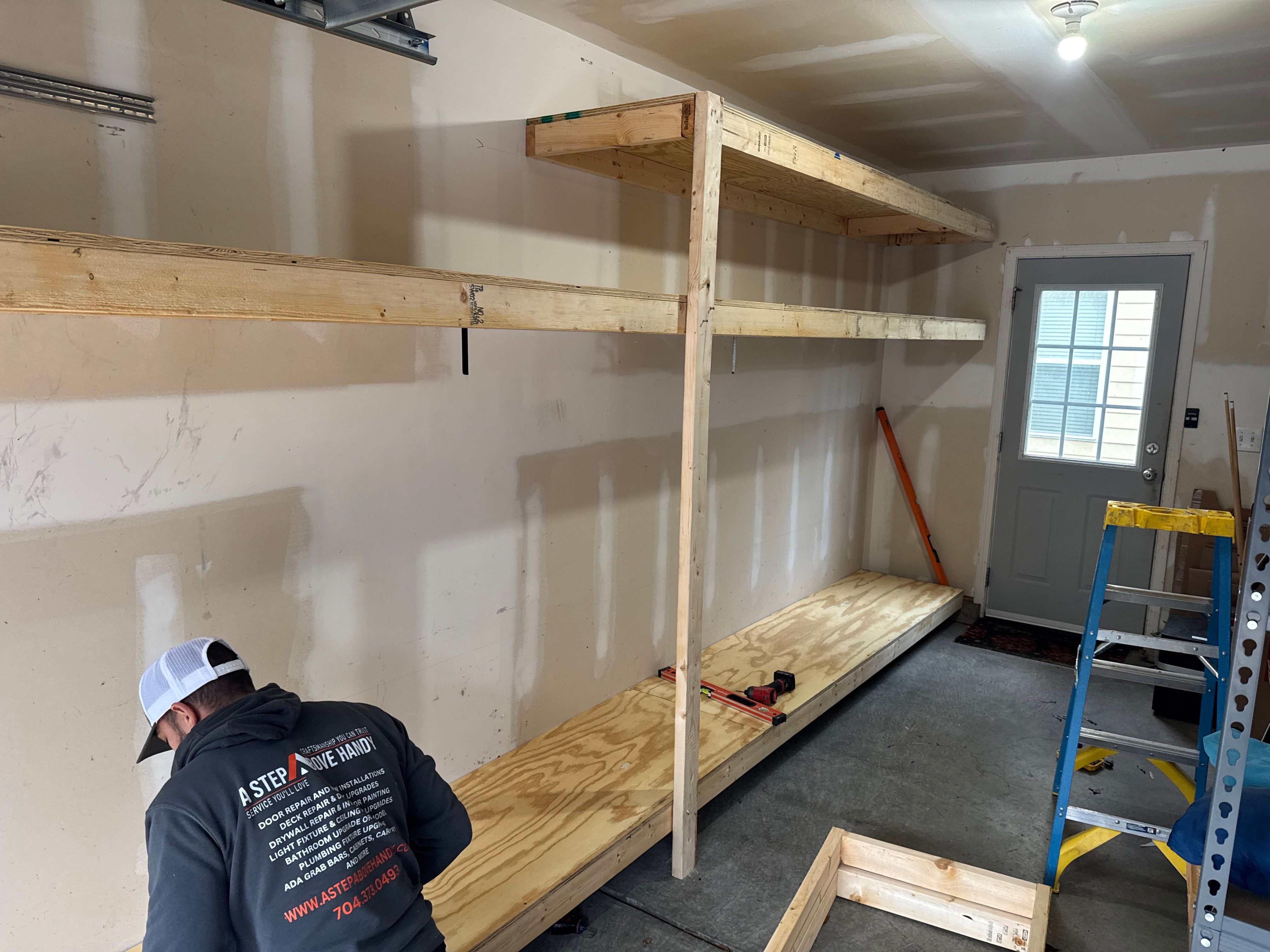 Custom "Climb-Tested" Garage Storage by A Step Above Handy LLC