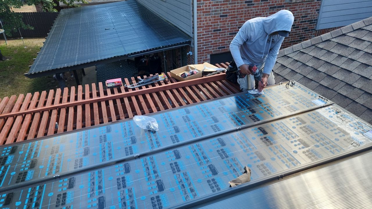 Hercules Patio Poly Cover by Tex-Line Roofing