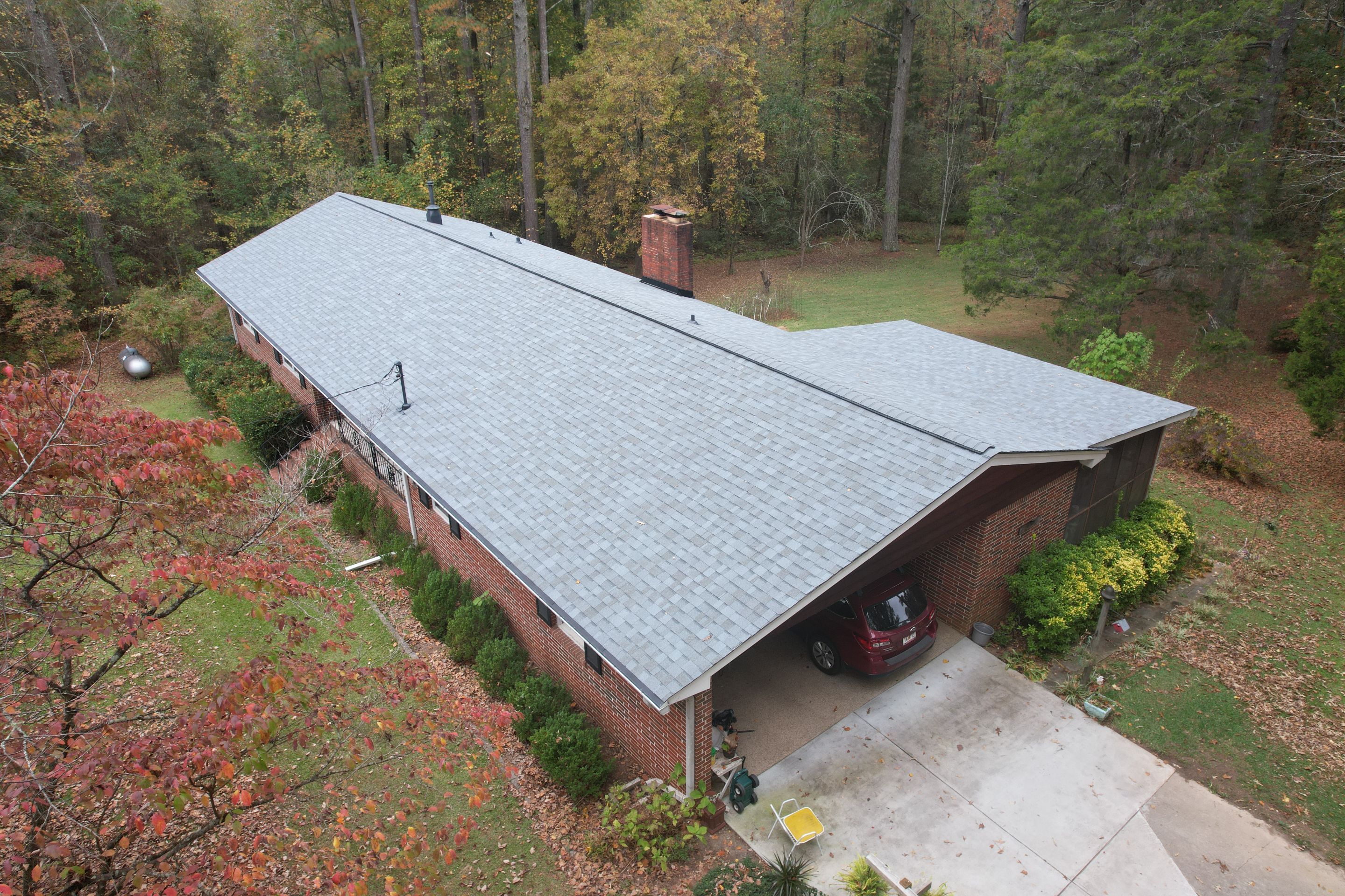 Residential Roof Replacement using Owens Corning Quary Gray by Inspector Roofing and Restoration