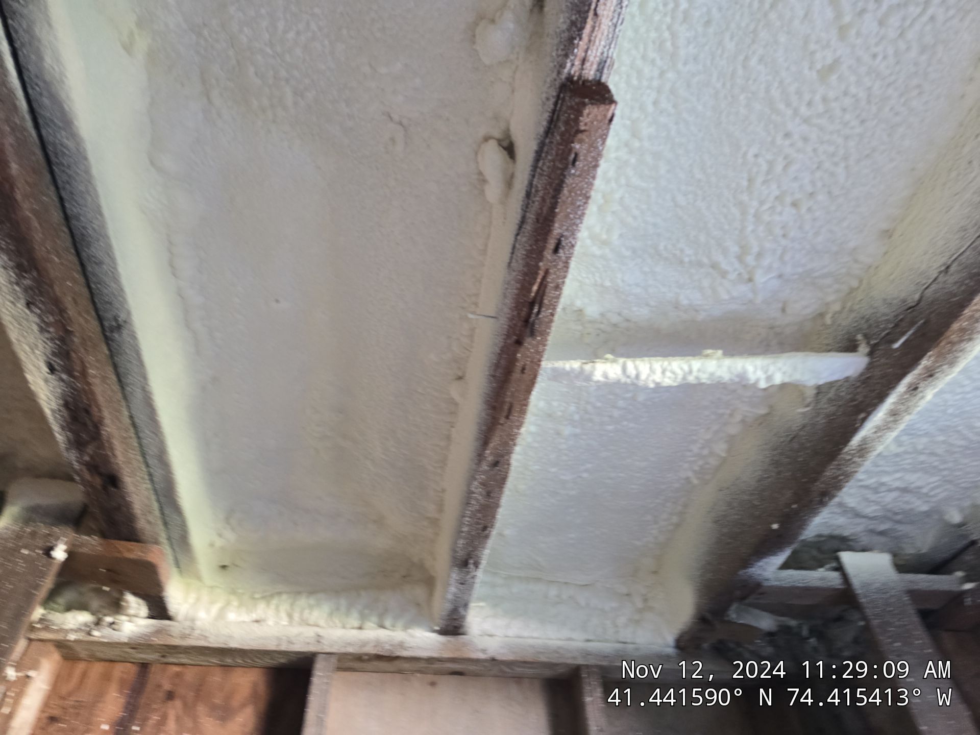 Attic Insulation using open cell spray foam by NYS Foam & Energy