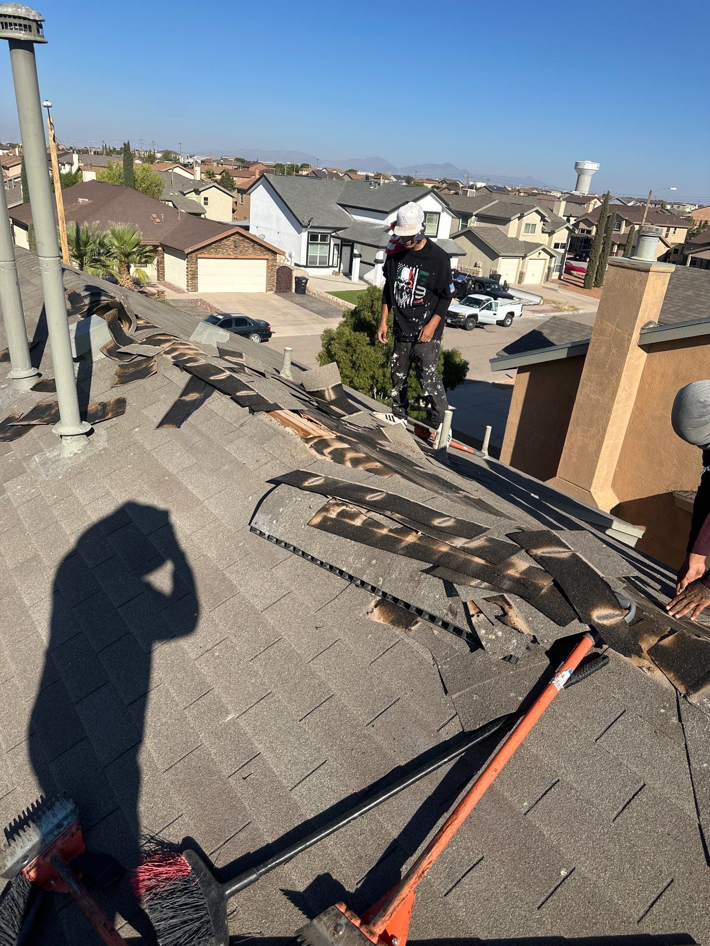 Shingle roof restoration by SPF Services 