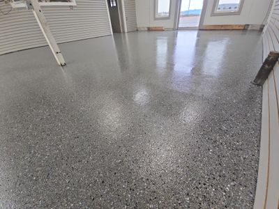 Commercial Floor Transformation in Lewiston Using Slate Hybrid Finish