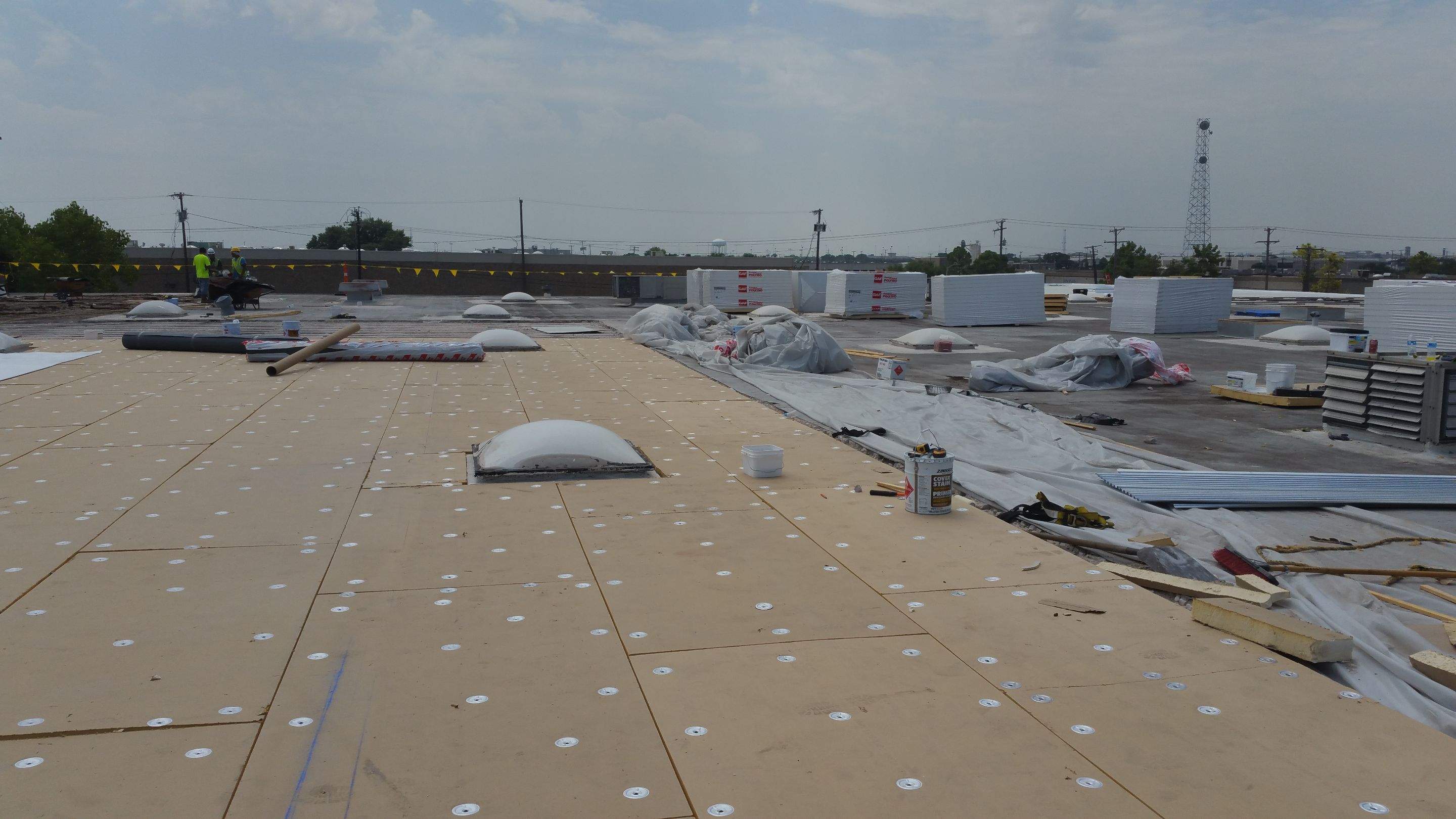 Massive Storm Damage Project - Factory in Arlington by First United Roofing & Construction