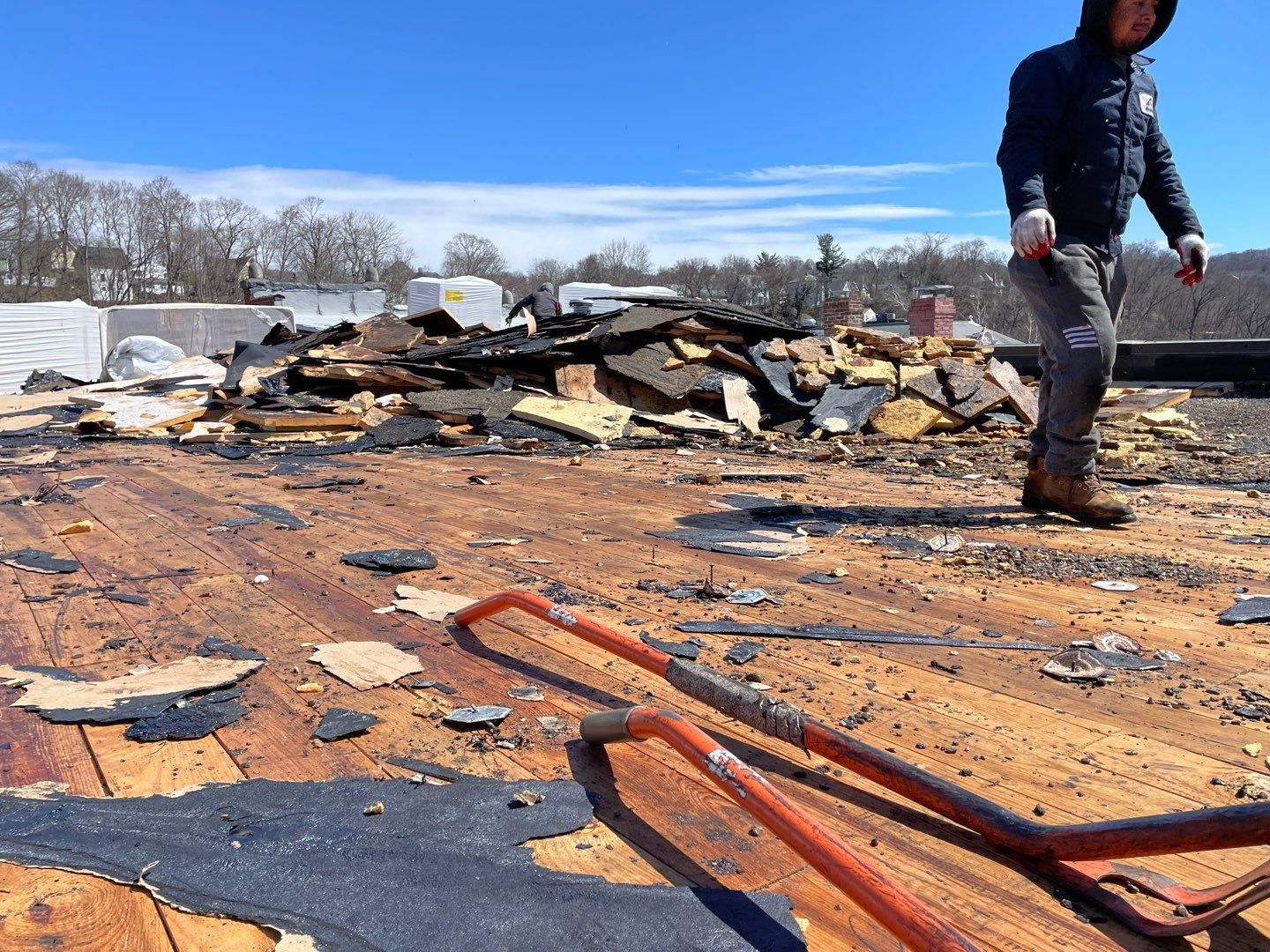 Commercial Roofing Installation using EPDM  by A Plus Exterior