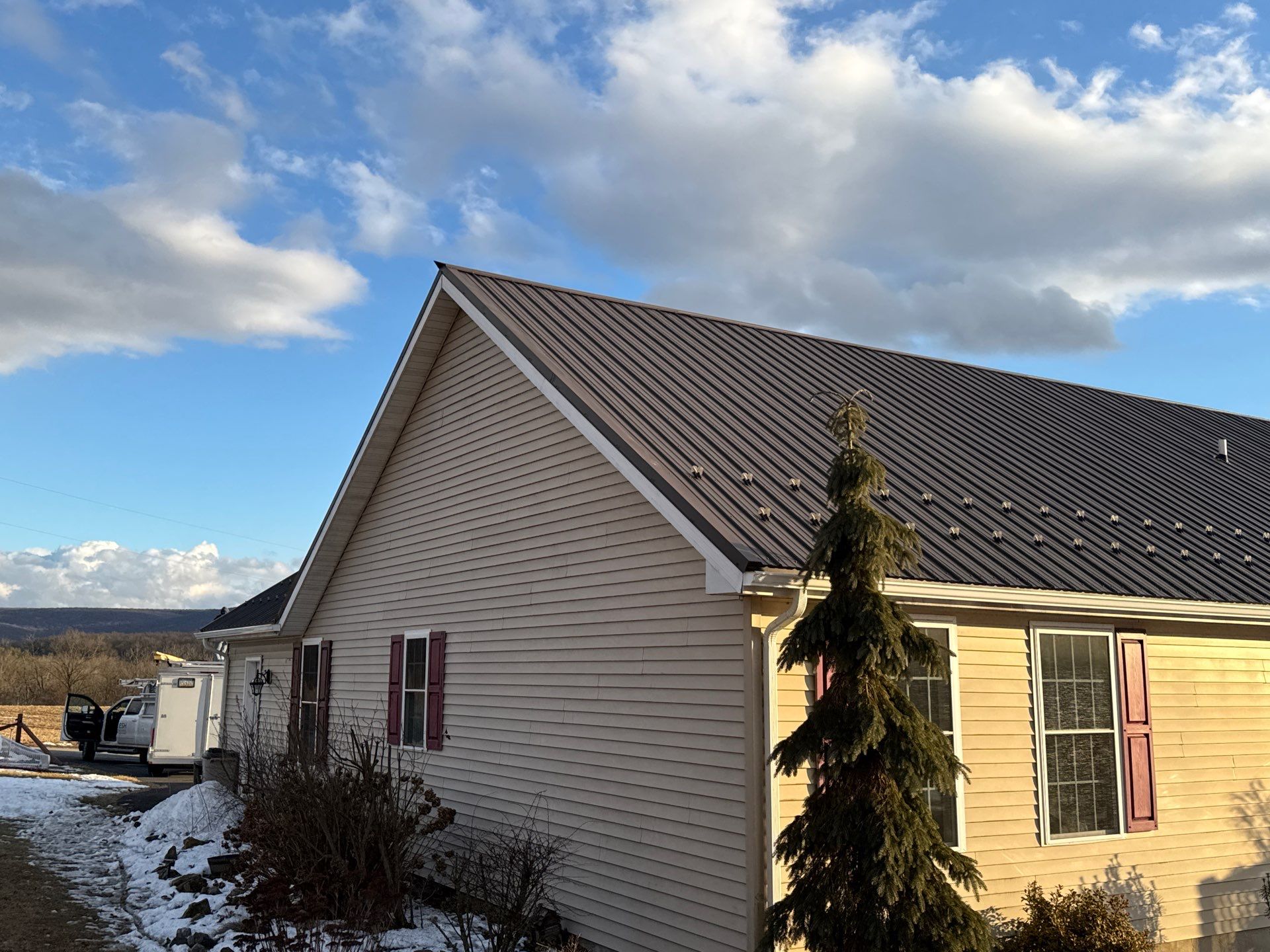Standing Seam Metal Roof Replacement in Pine Grove by Esh Builders