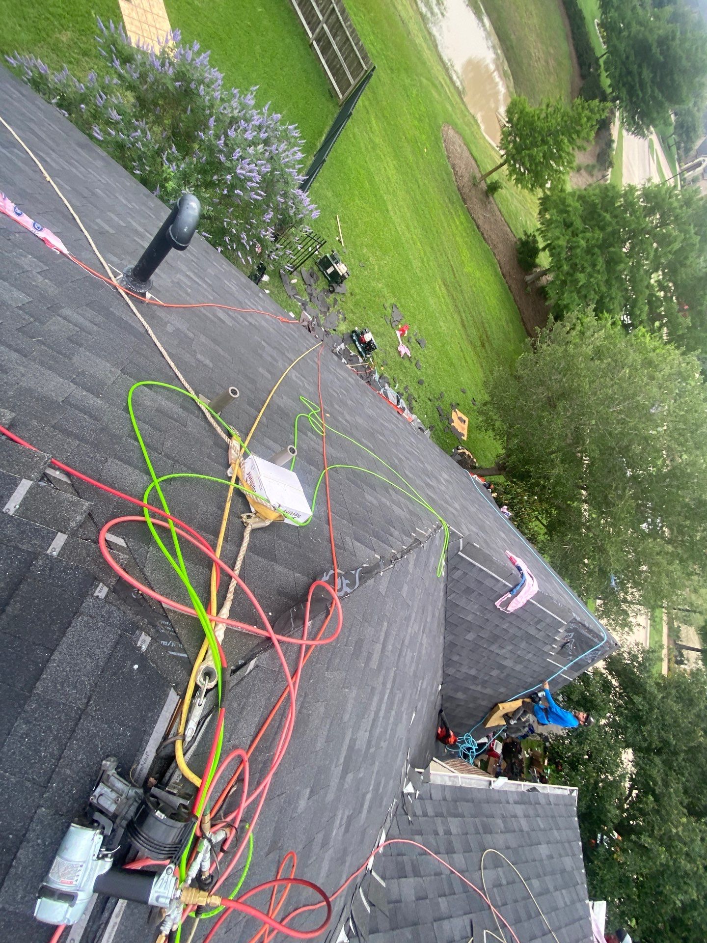 Residential Roofing Installation using Owen's Corning Duration (Lifetime) Shingles by Roof Repair Company