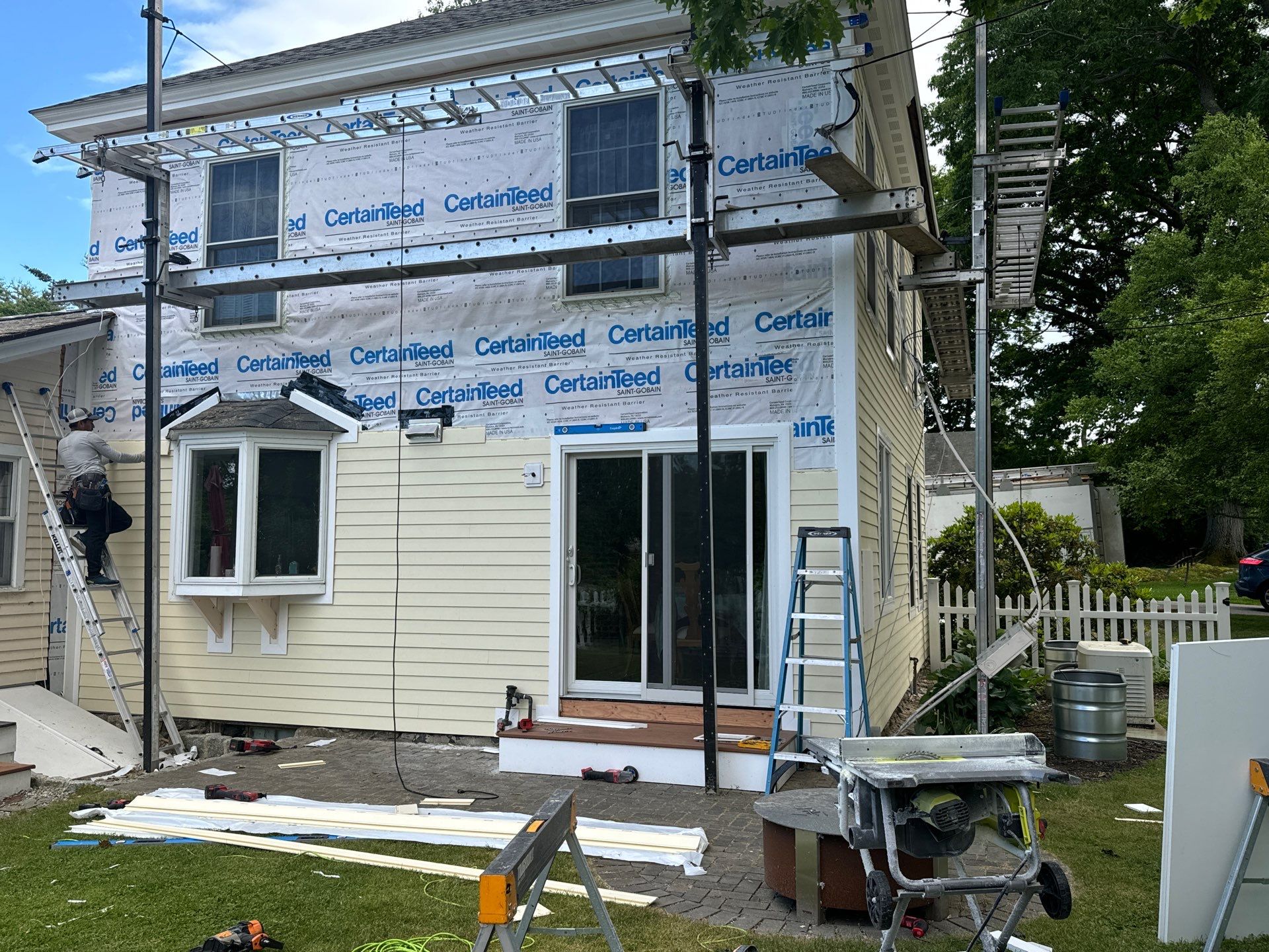 Everlast Siding, and New Asphalt Roofing in New Castle, NH by Tall pine roofing