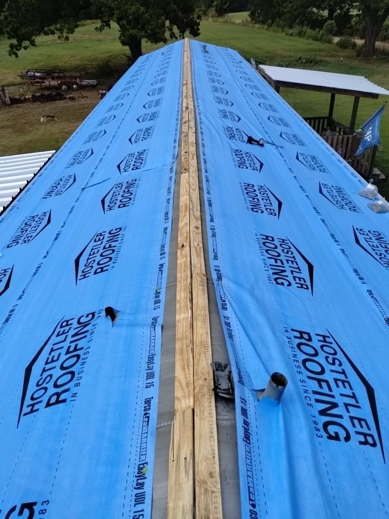 Residential Metal Roof Replacement: 26 GA. Galvalume by Hostetler Roofing