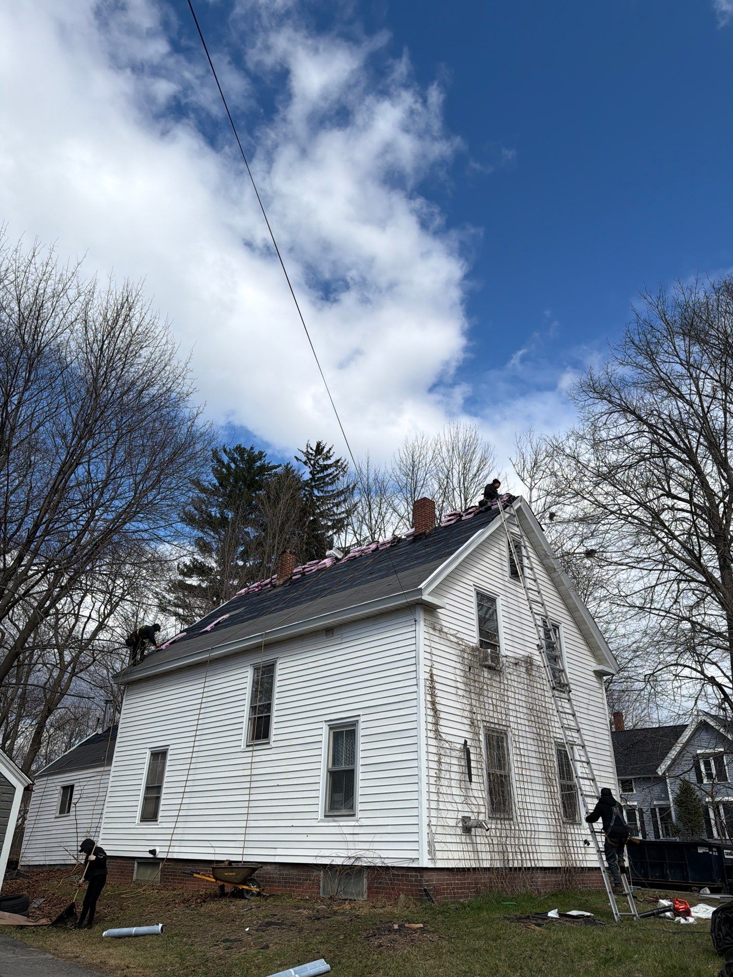 Asphalt Shingle Roof Replacement for Two-Story Waterville Home by Tall pine roofing
