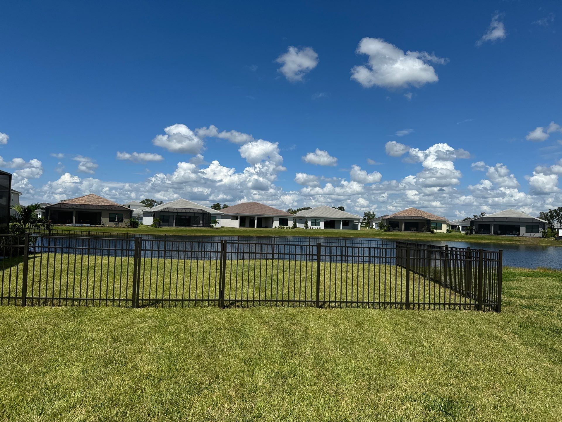 Aluminum Fence Installation using 4Ft Bronze 3 Rail Aluminum Fence by Asap fence and gates, LLC